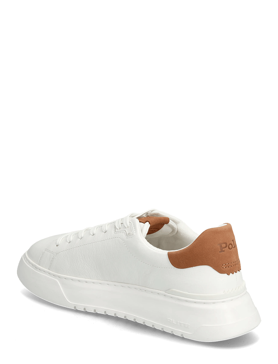 Polo Ralph Lauren - RLite Court Tumbled Leather Sneaker - low-top sneaker - off white/tan - 2