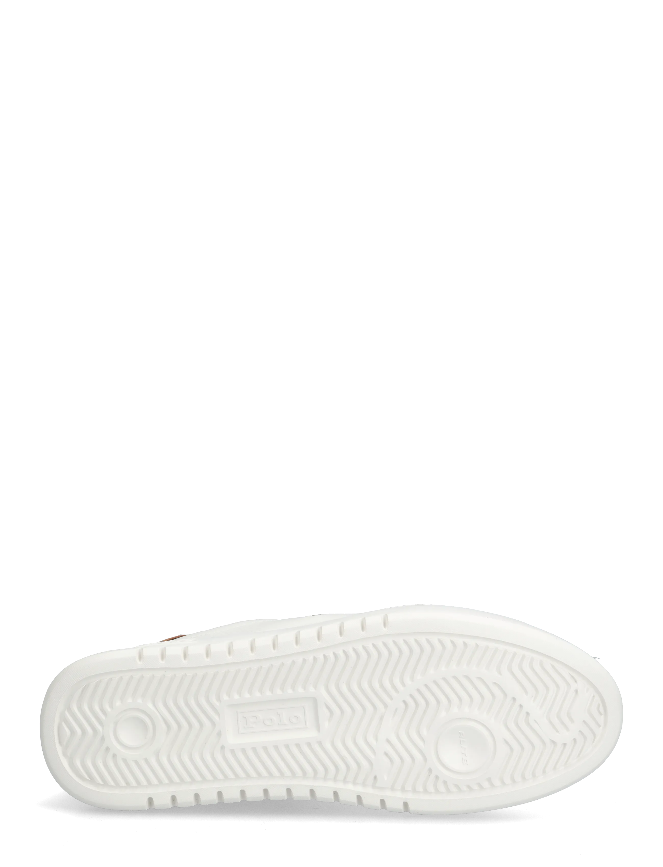Polo Ralph Lauren - RLite Court Tumbled Leather Sneaker - lave sneakers - off white/tan - 4