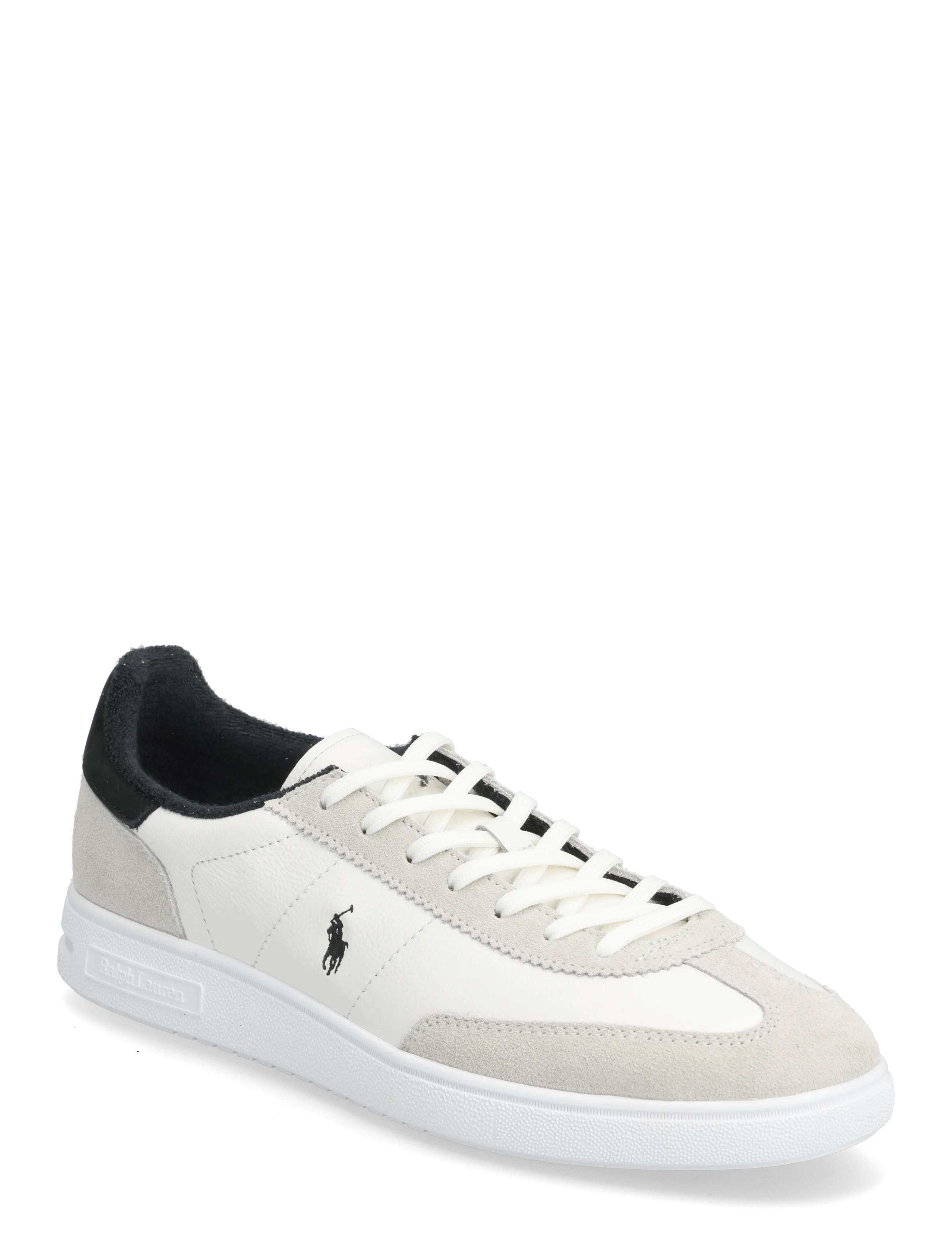 Polo Ralph Lauren Bedford Leather-Suede Sneaker - Madala säärega tossud - DECKWASH WHITE/BL / white