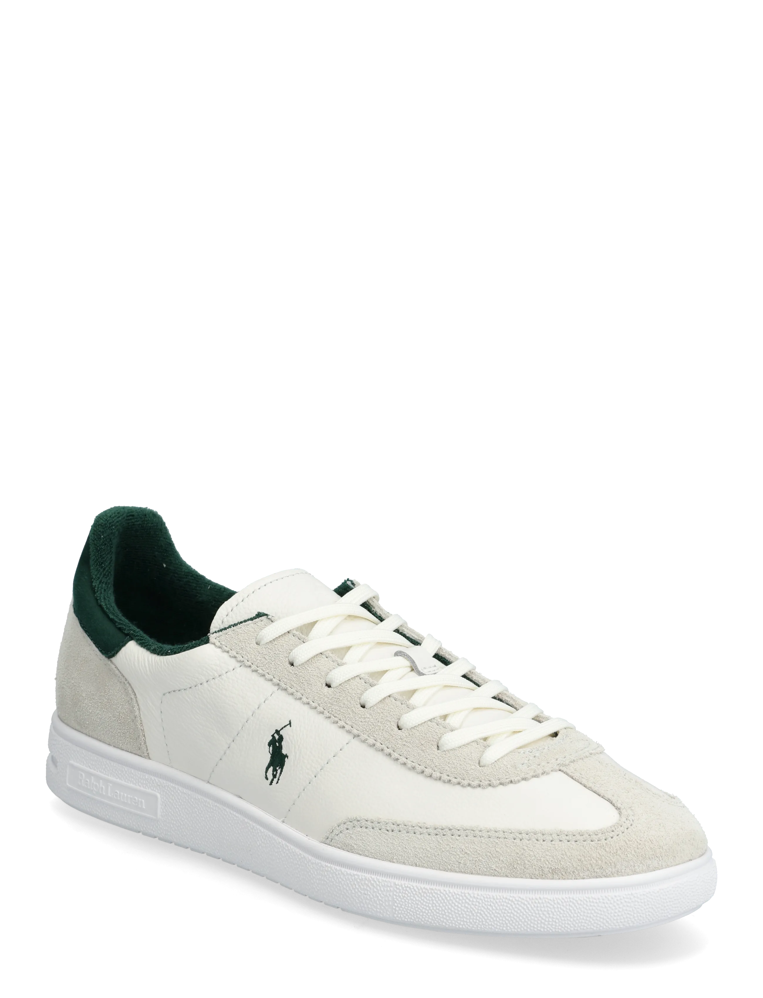 Polo Ralph Lauren Bedford Leather-Suede Sneaker, 46, Sneakers, Creme - Low-top Männerswear