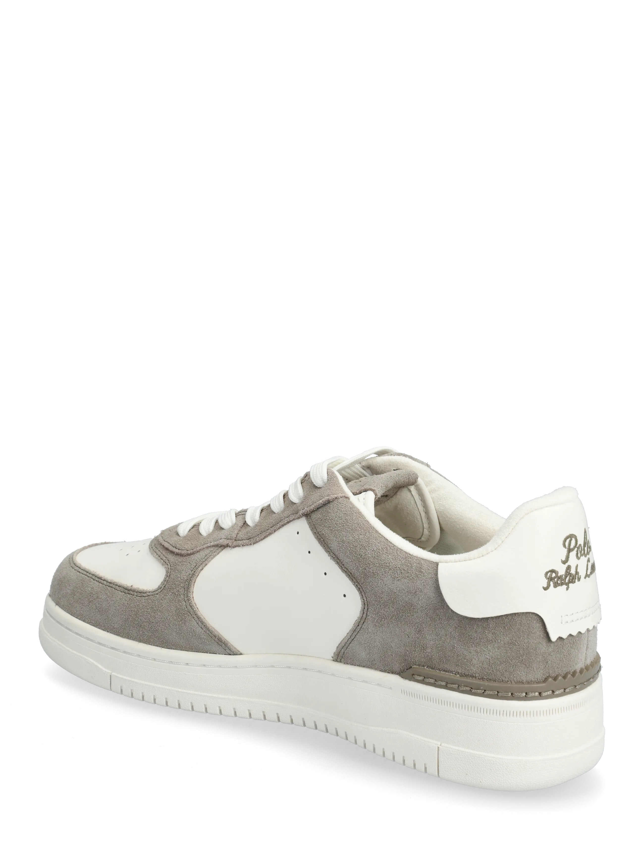 Polo Ralph Lauren - Masters Court Leather-Suede Sneaker - lave sneakers - earth grey/deckwa - 2