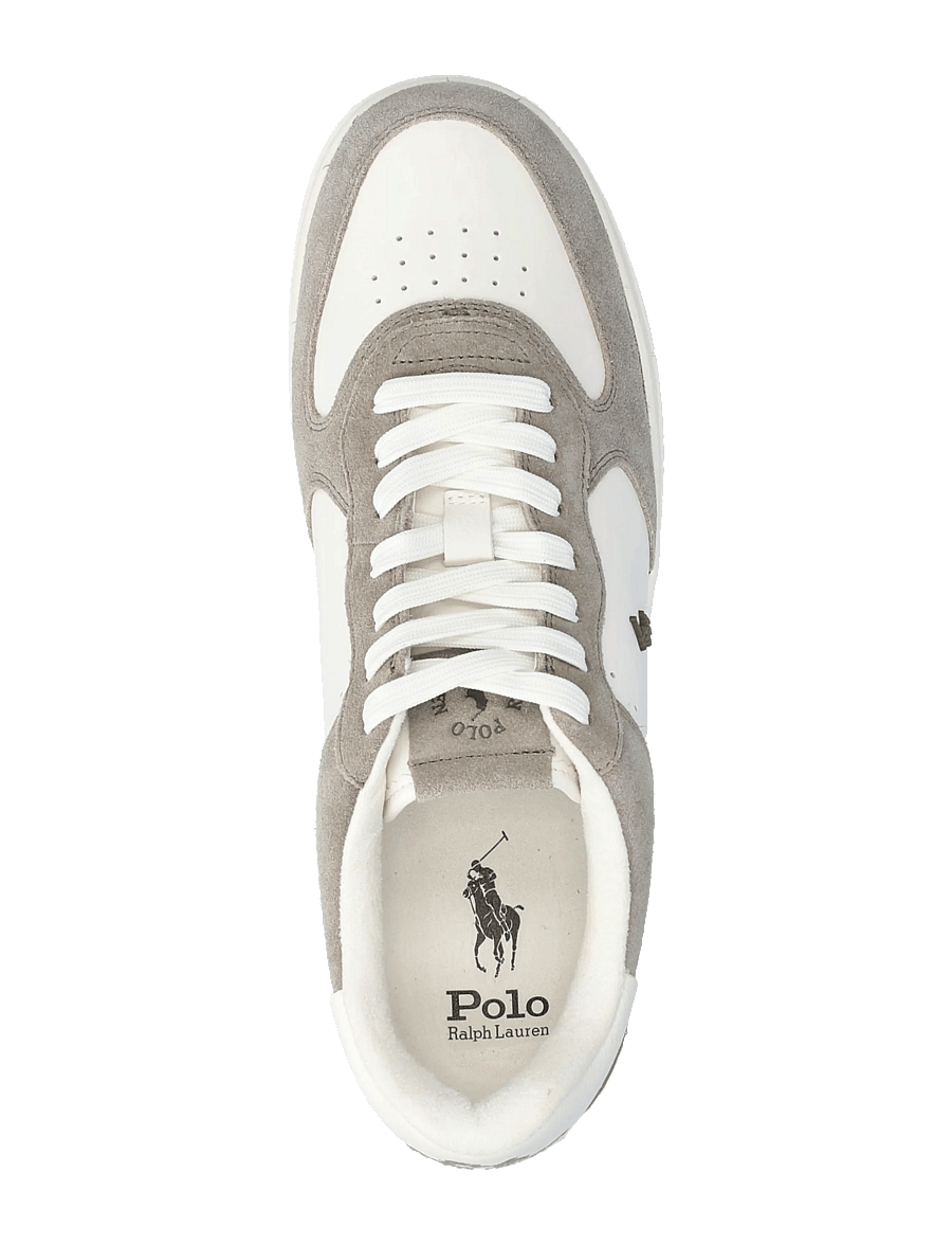 Polo Ralph Lauren - Masters Court Leather-Suede Sneaker - lave sneakers - earth grey/deckwa - 3