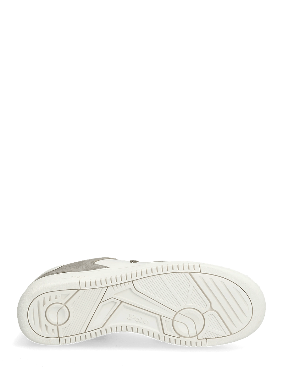 Polo Ralph Lauren - Masters Court Leather-Suede Sneaker - lave sneakers - earth grey/deckwa - 4