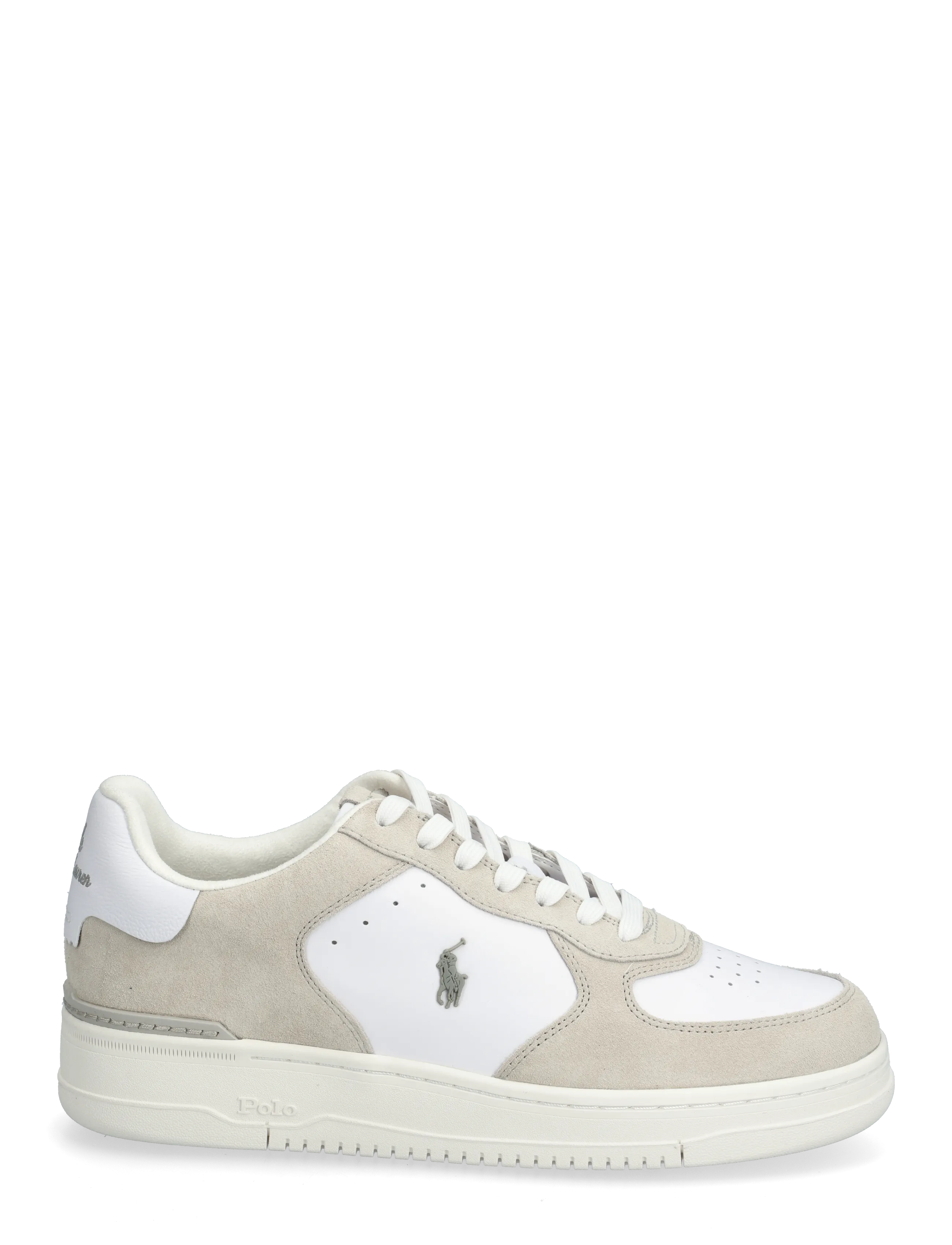 Polo Ralph Lauren - Masters Court Leather-Suede Sneaker - lave sneakers - gray violet/white - 1
