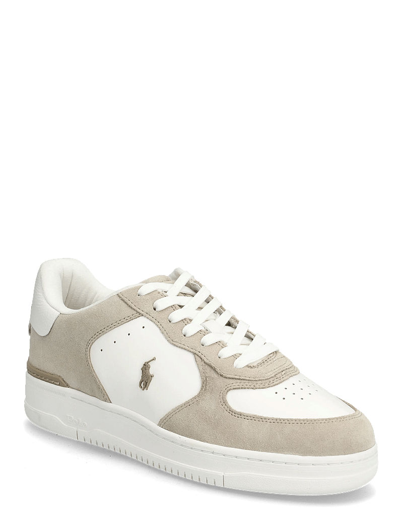 Polo Ralph Lauren - Masters Court Leather-Suede Sneaker - niedriger schnitt - milkshake/deckwas - 0
