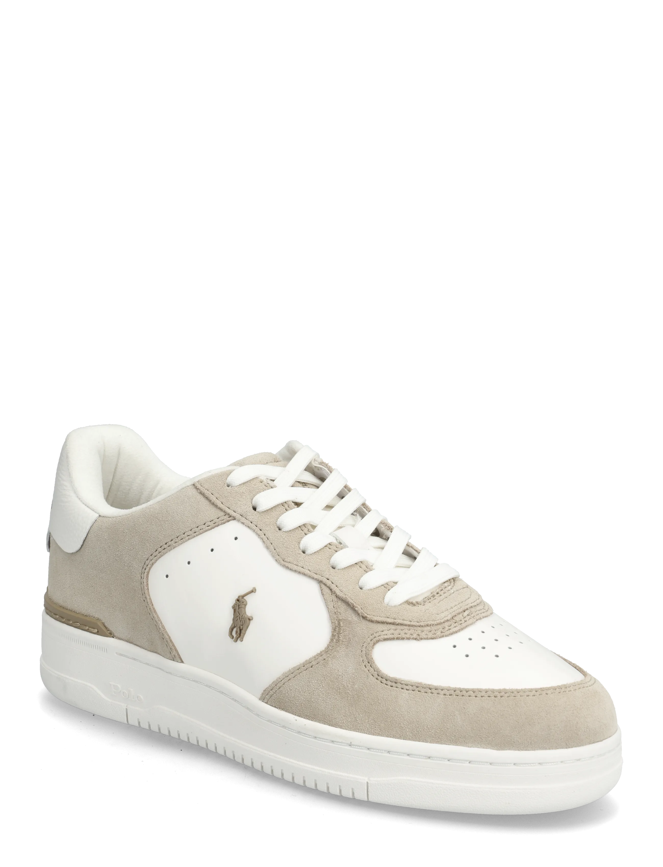 Polo Ralph Lauren Masters Court Leather-Suede Sneaker - Winter deals - MILKSHAKE/DECKWAS / white