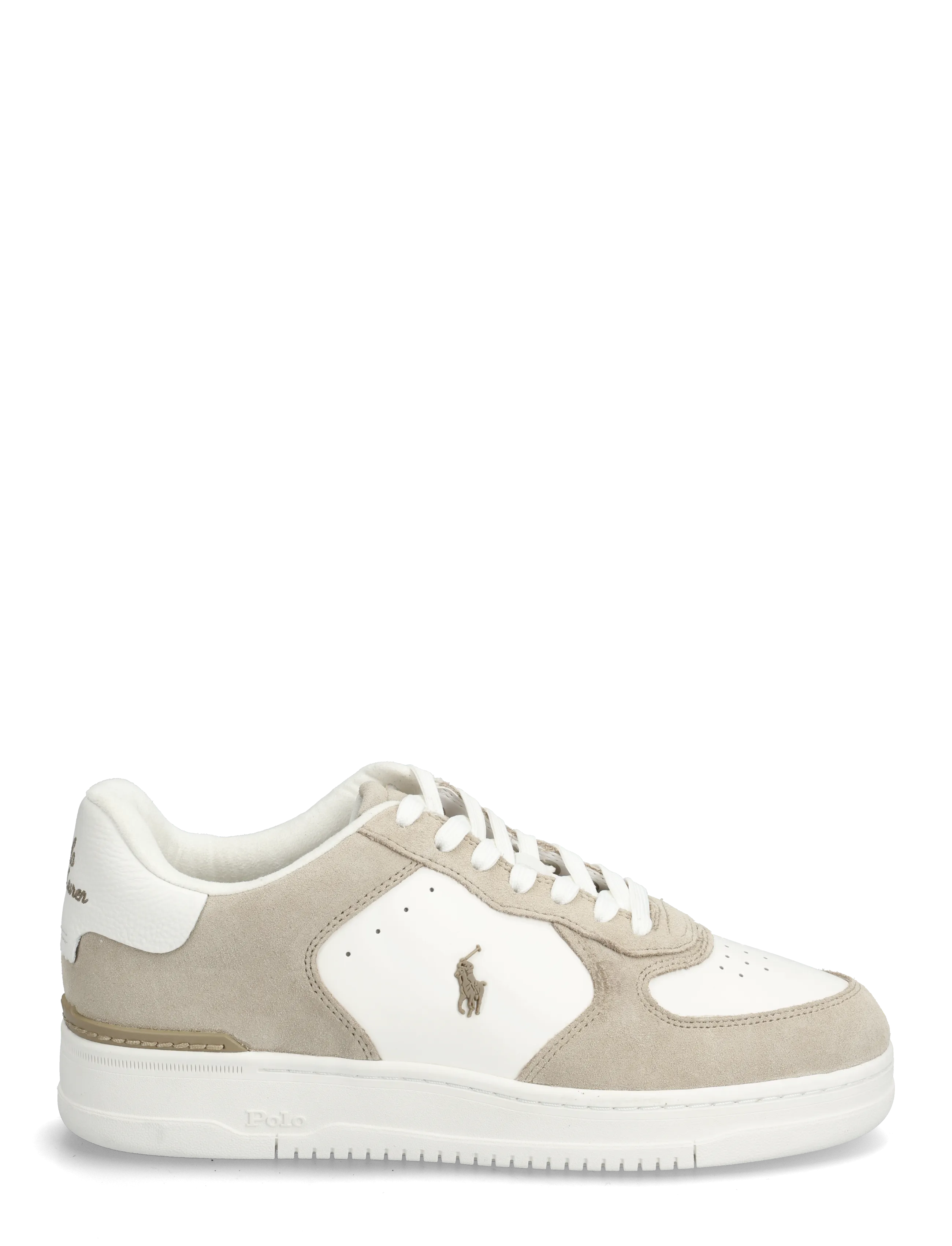 Polo Ralph Lauren - Masters Court Leather-Suede Sneaker - low-top sneaker - milkshake/deckwas - 1