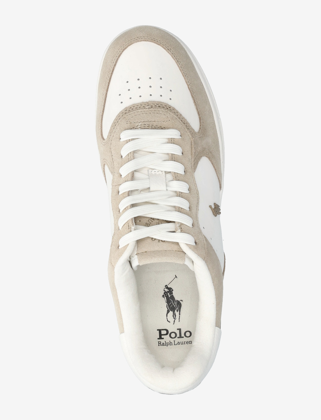 Polo Ralph Lauren - Masters Court Leather-Suede Sneaker - niedriger schnitt - milkshake/deckwas - 3