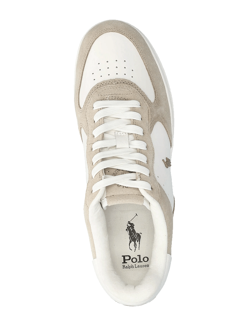 Polo Ralph Lauren - Masters Court Leather-Suede Sneaker - niedriger schnitt - milkshake/deckwas - 3