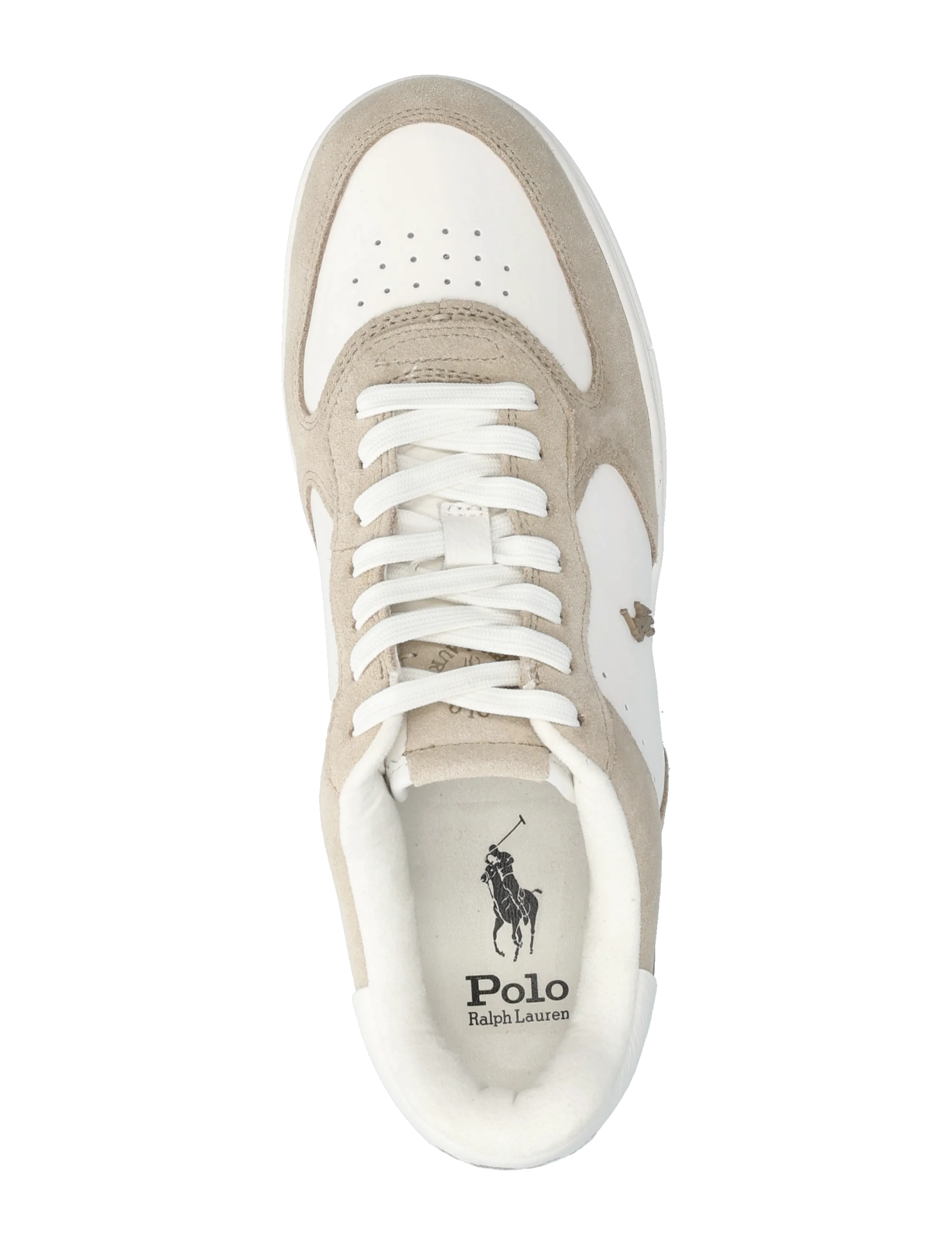 Polo Ralph Lauren - Masters Court Leather-Suede Sneaker - low-top sneaker - milkshake/deckwas - 3