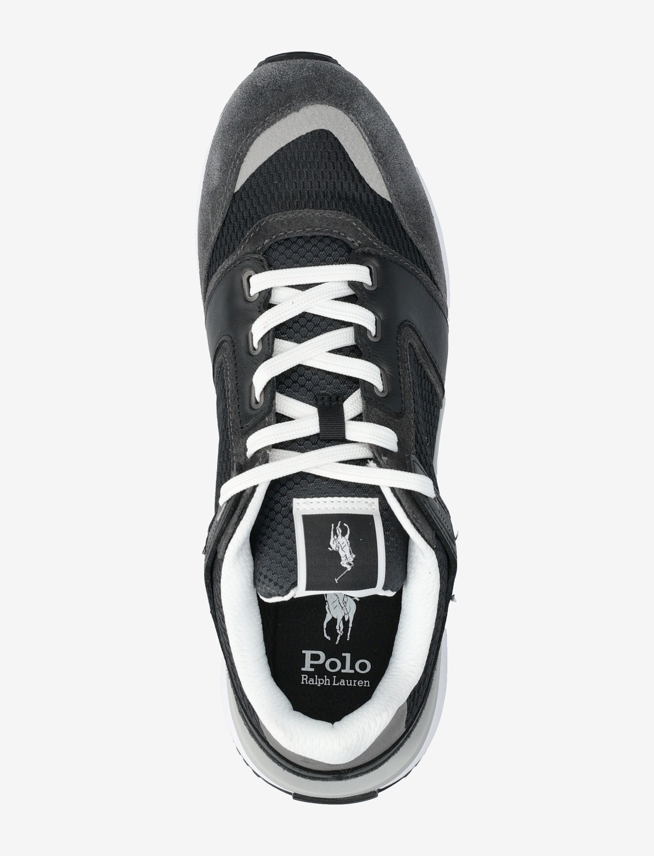 Polo Ralph Lauren - Train 89 Suede & Mesh Sneaker - niedriger schnitt - black/faded black - 3