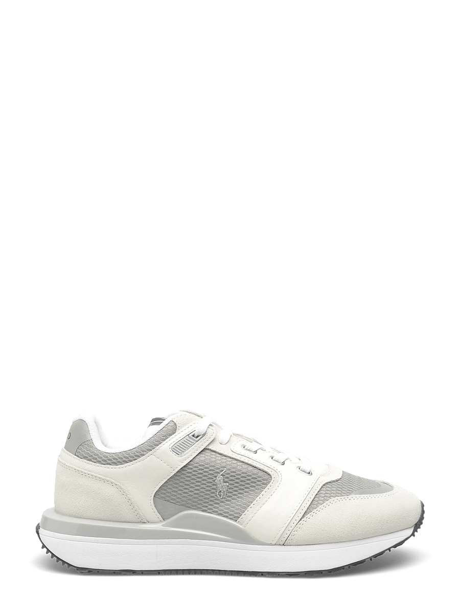 Polo Ralph Lauren - Train 89 Suede & Mesh Sneaker - lave sneakers - white/tonal grey - 1