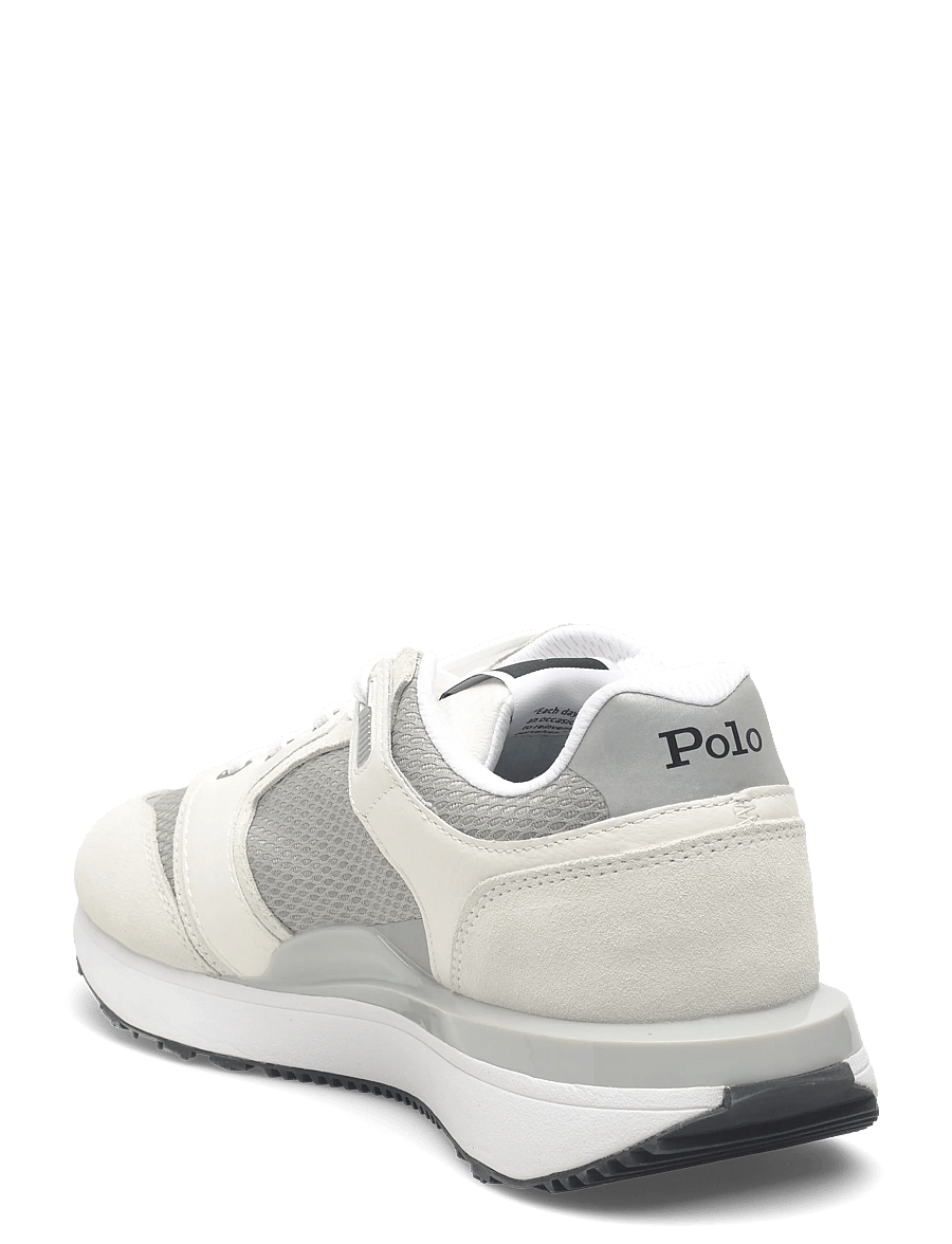 Polo Ralph Lauren - Train 89 Suede & Mesh Sneaker - lave sneakers - white/tonal grey - 2