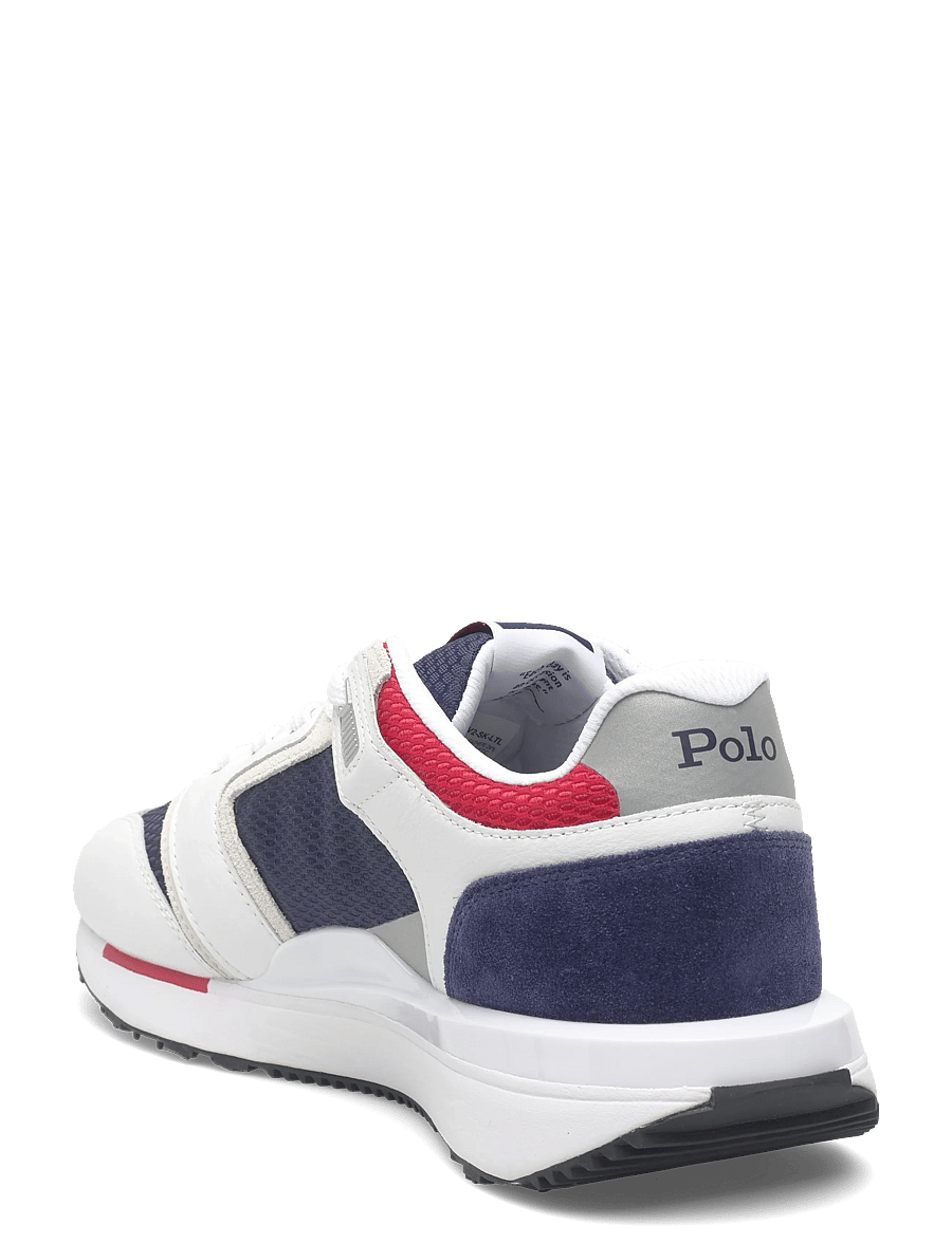 Polo Ralph Lauren - Train 89 V2 Suede-Paneled Sneaker - low-top sneaker - white/navy/red - 2