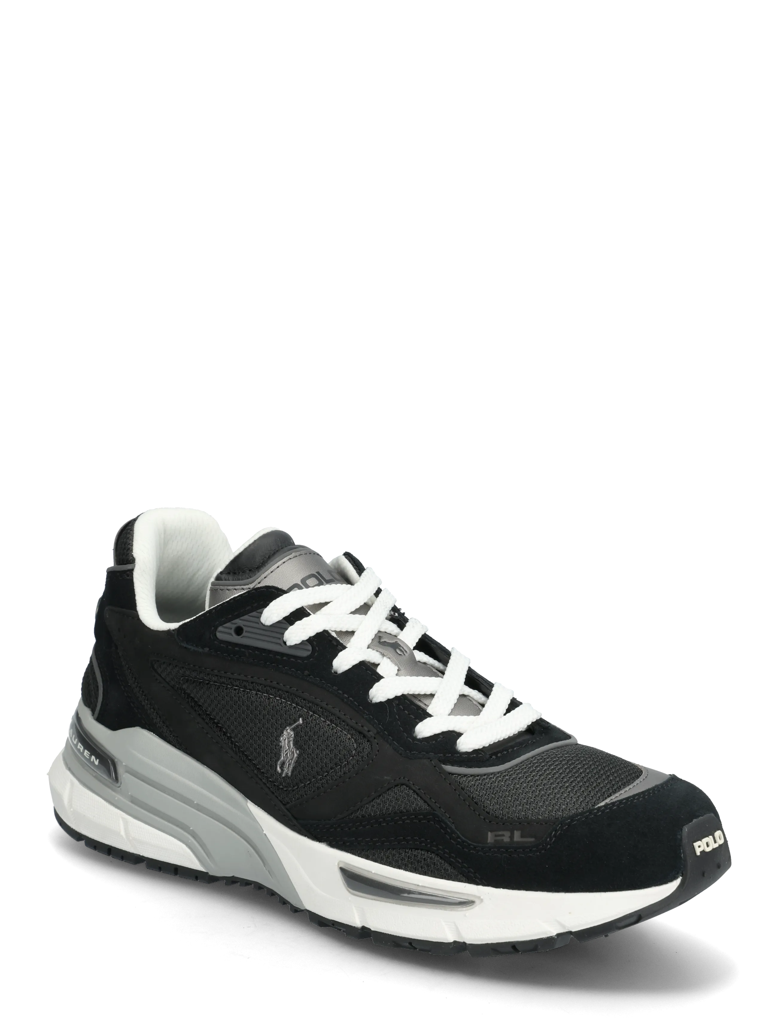 Polo Ralph Lauren SUEDE/LEATHER/MESH-TRACKSTR 275-SK- - Sko - BLACK/DARK GREY / black