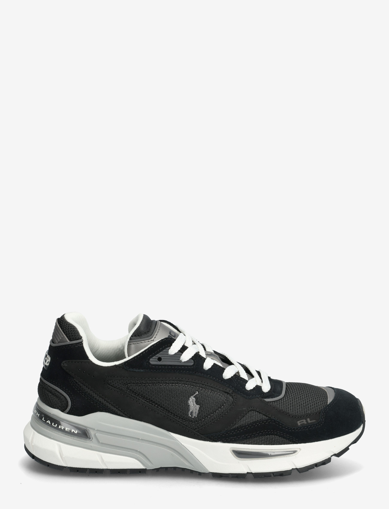 Polo Ralph Lauren - SUEDE/LEATHER/MESH-TRACKSTR 275-SK- - låga sneakers - black/dark grey - 1