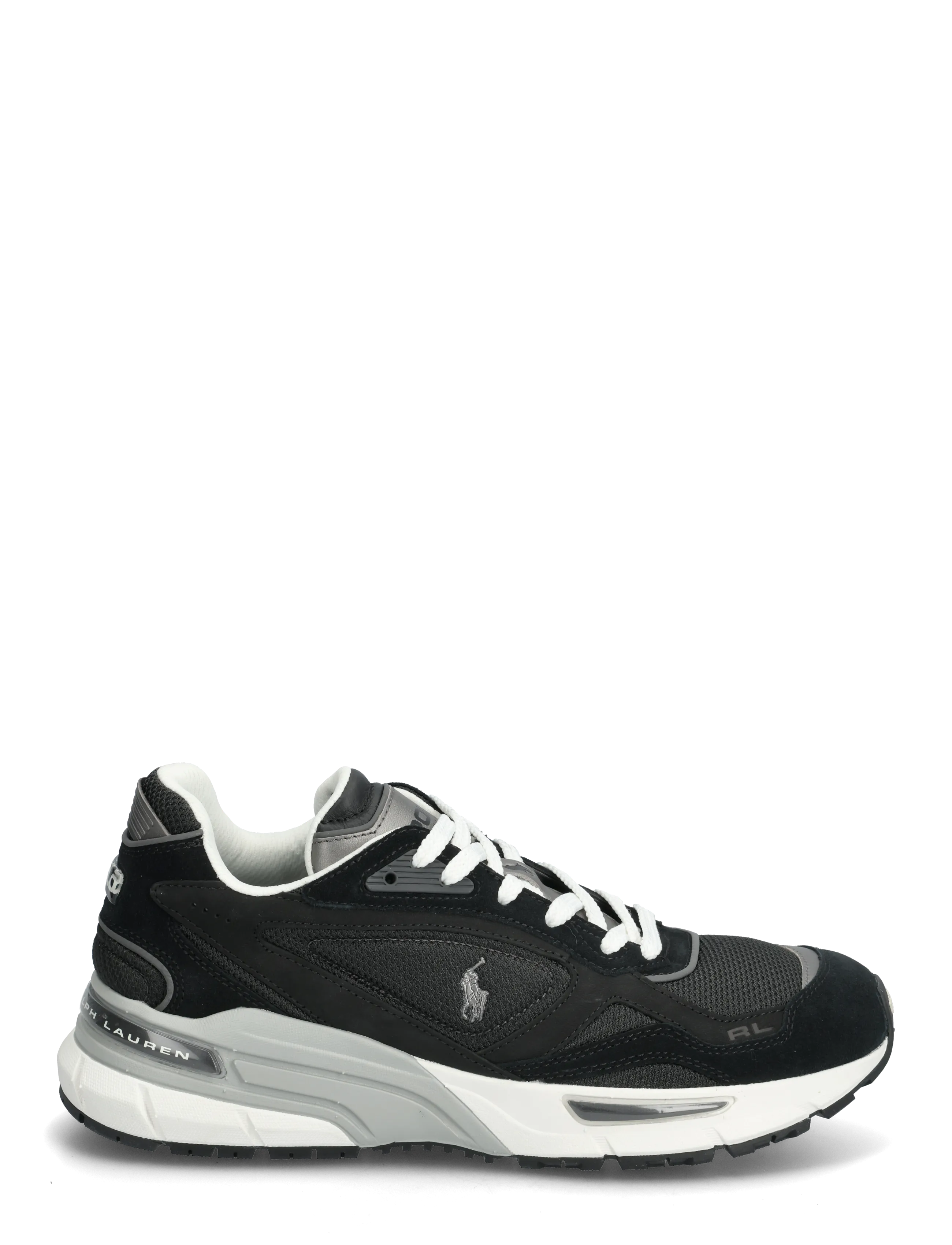 Polo Ralph Lauren - SUEDE/LEATHER/MESH-TRACKSTR 275-SK- - laag sneakers - black/dark grey - 1