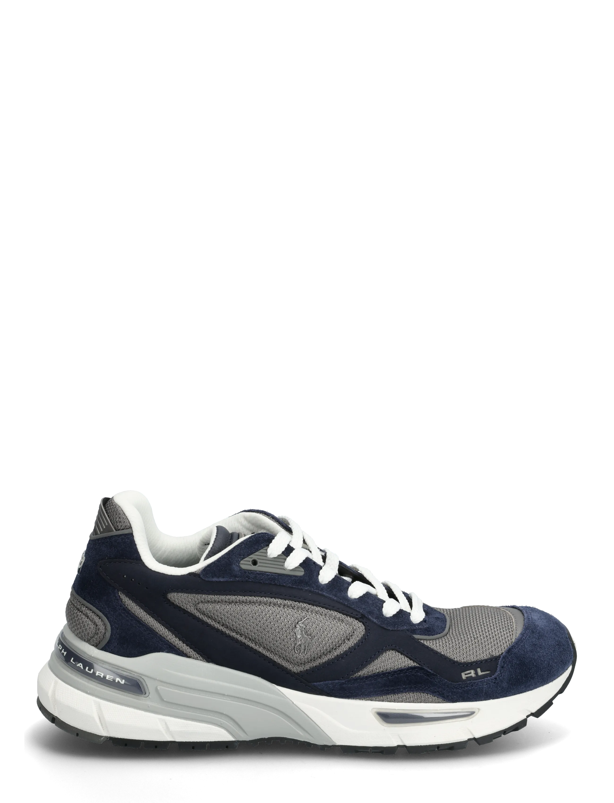 Polo Ralph Lauren - SUEDE/LEATHER/MESH-TRACKSTR 275-SK- - lave sneakers - navy/grey - 1