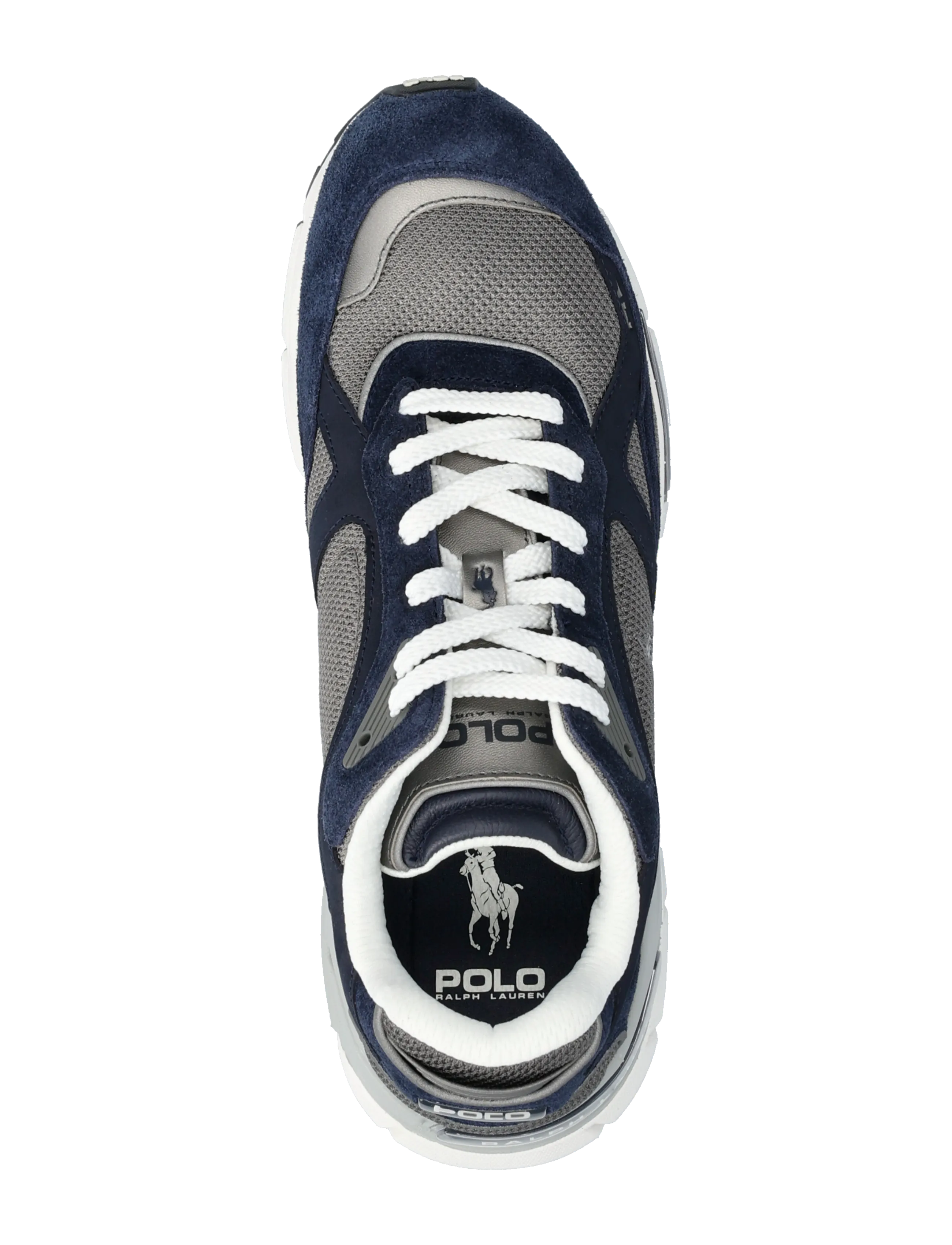 Polo Ralph Lauren - SUEDE/LEATHER/MESH-TRACKSTR 275-SK- - lave sneakers - navy/grey - 3