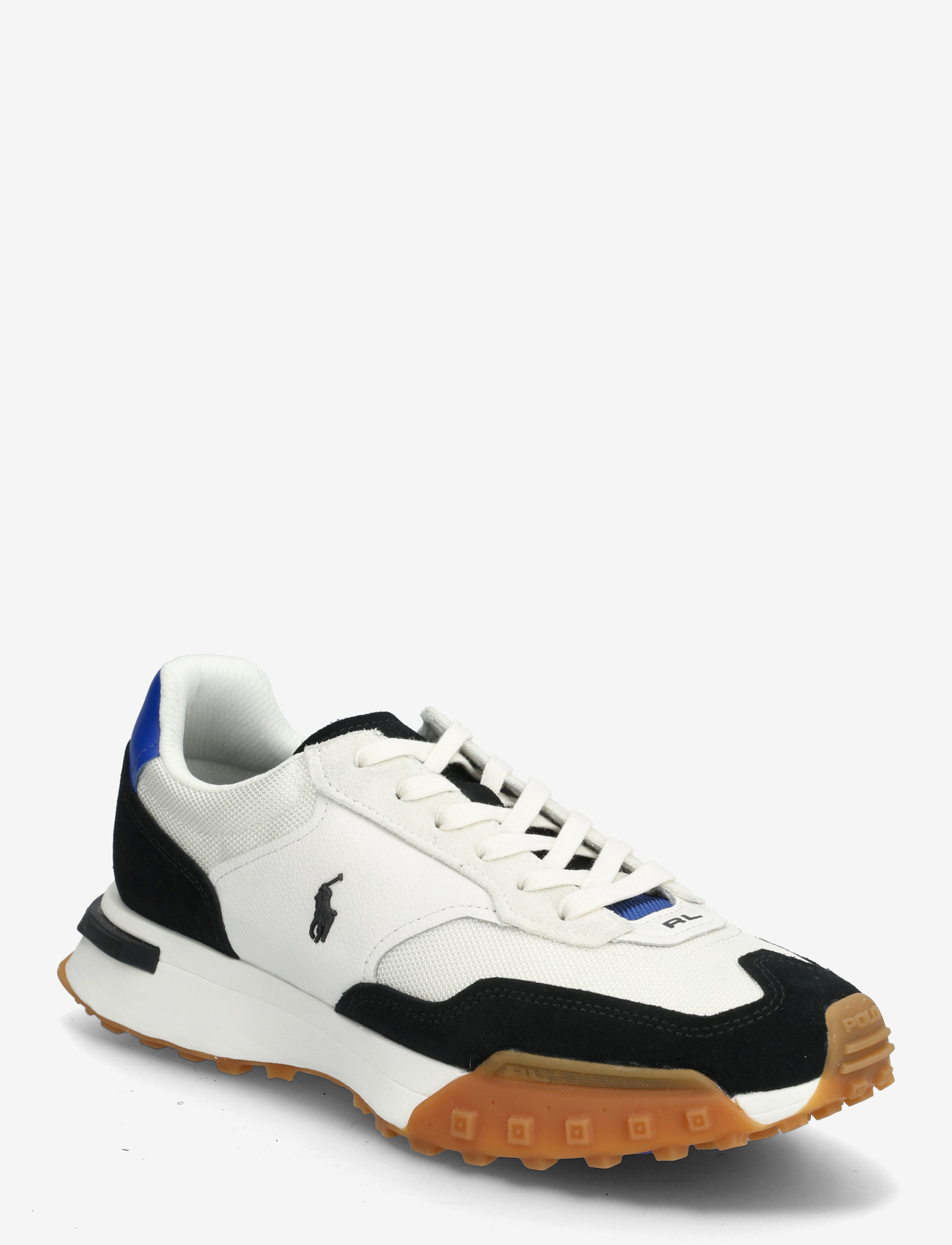 Polo Ralph Lauren - Eldridge Suede-Paneled Sneaker - lave sneakers - deckwash white/bl - 0