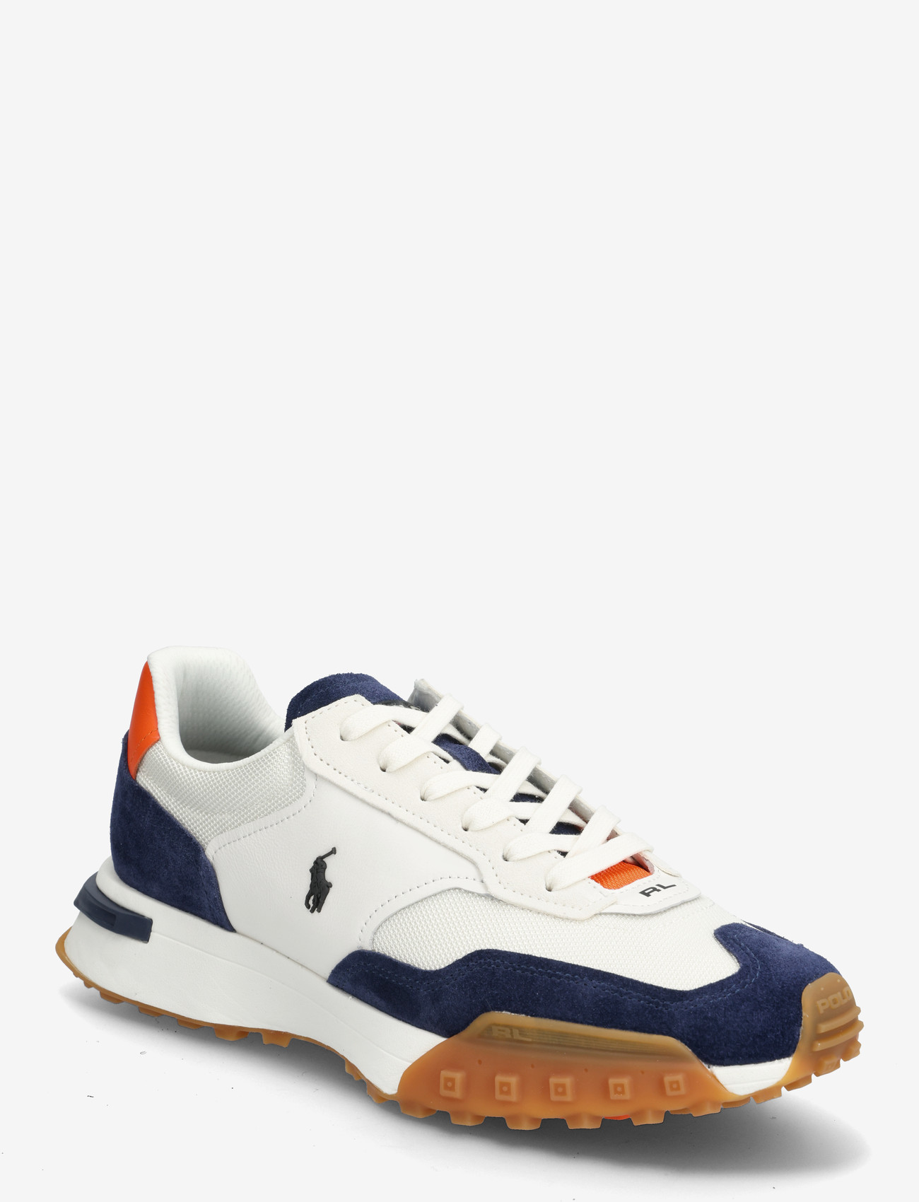 Polo Ralph Lauren - Eldridge Suede-Paneled Sneaker - låga sneakers - deckwash white/na - 0