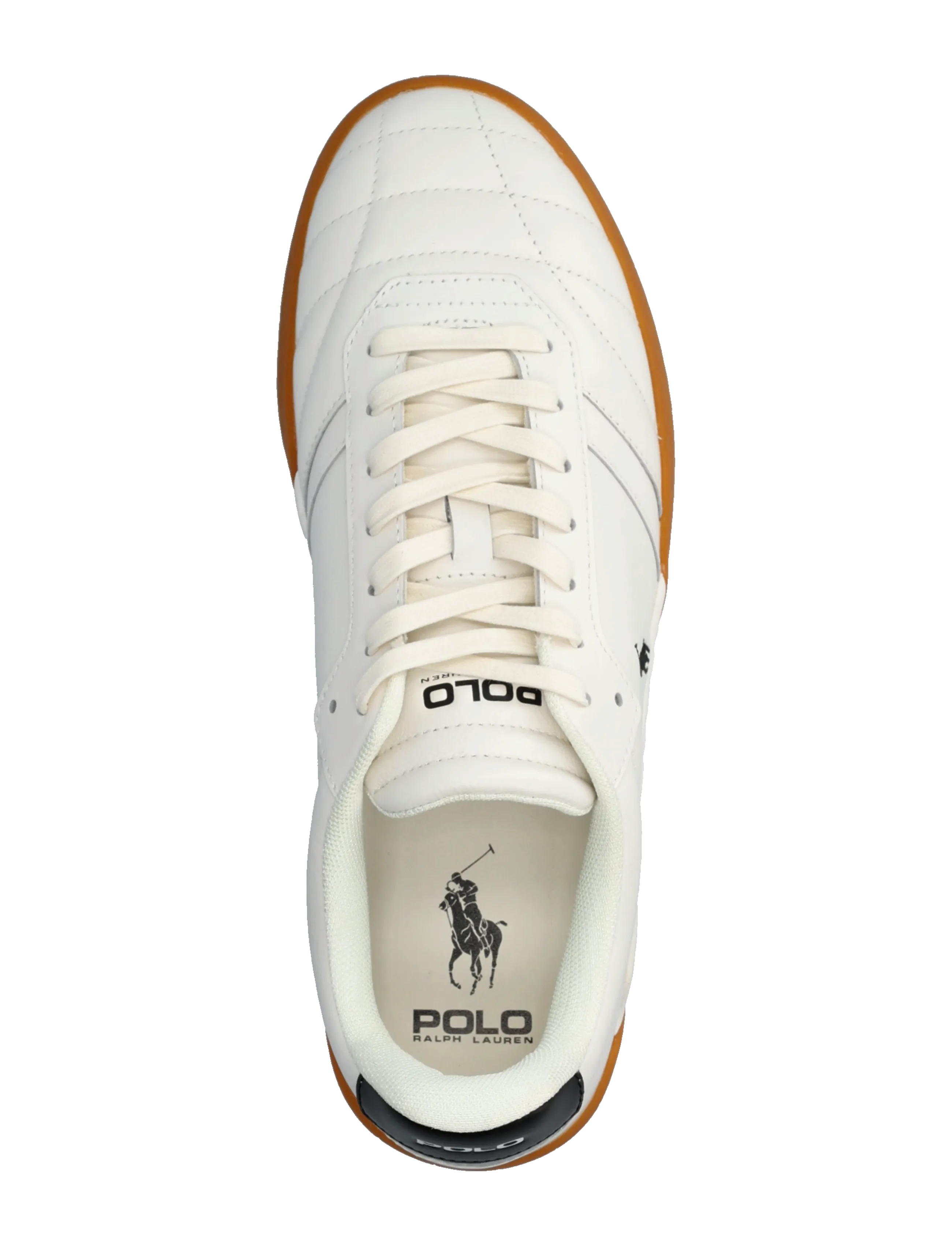 Polo Ralph Lauren - LEATHER-BROOME-SK-LTL - lave sneakers - deckwash white - 3