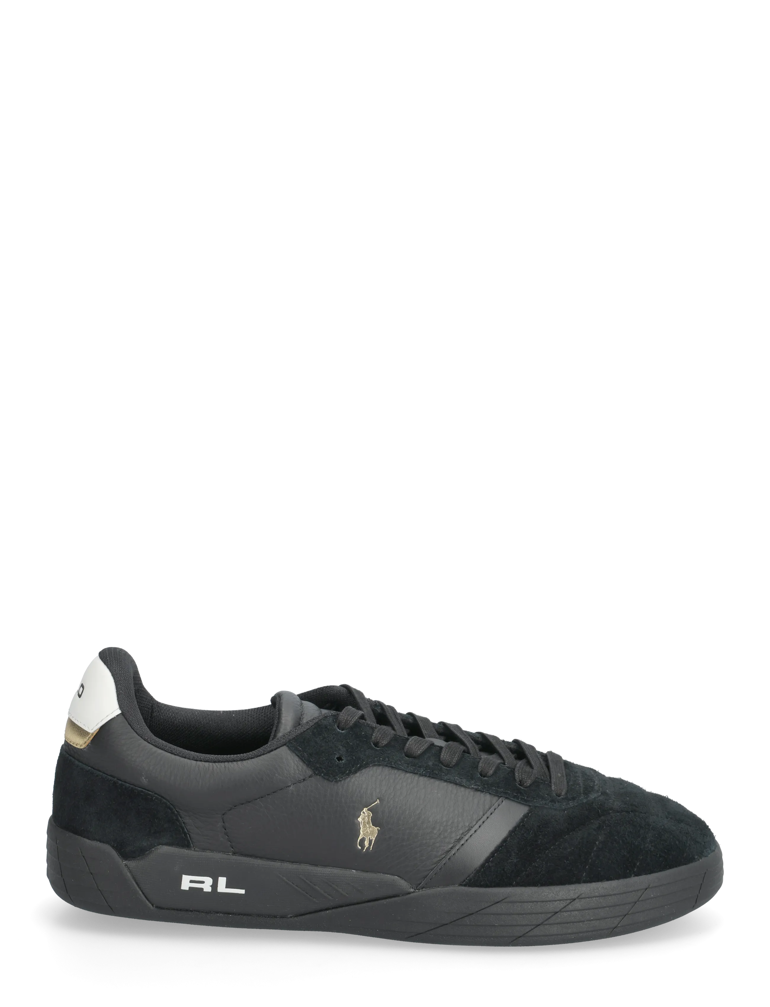 Polo Ralph Lauren - LEATHER/SUEDE-BROOME-SK-LTL - lave sneakers - black - 1