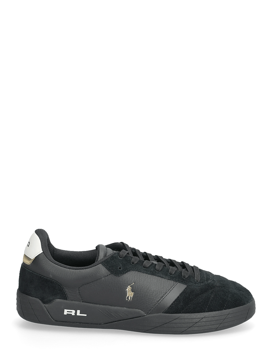 Polo Ralph Lauren - LEATHER/SUEDE-BROOME-SK-LTL - lave sneakers - black - 1