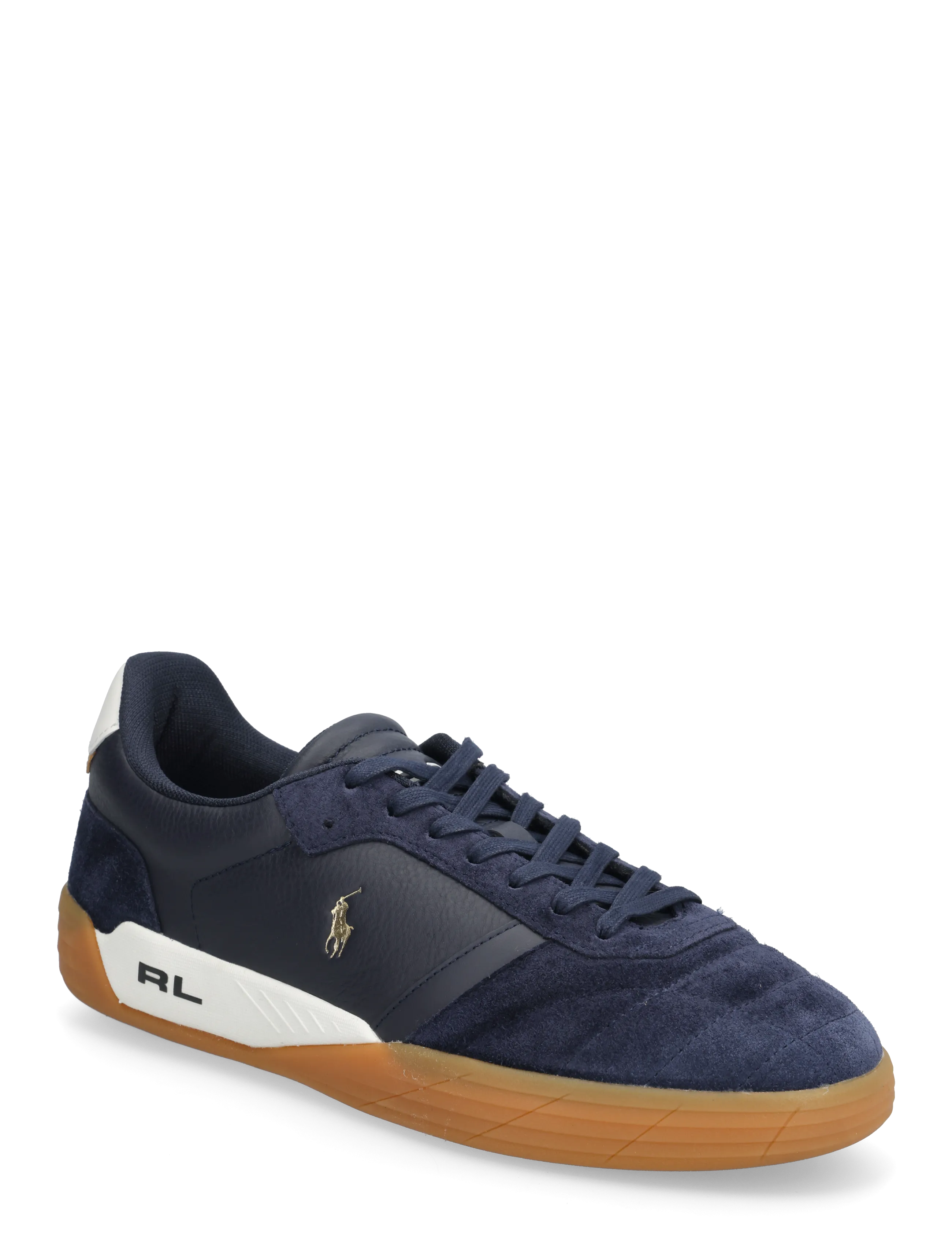 Polo Ralph Lauren Leather/Suede-Broome-Sk-Ltl, Mænd, Lave Sneakers, Navy, Str: 40