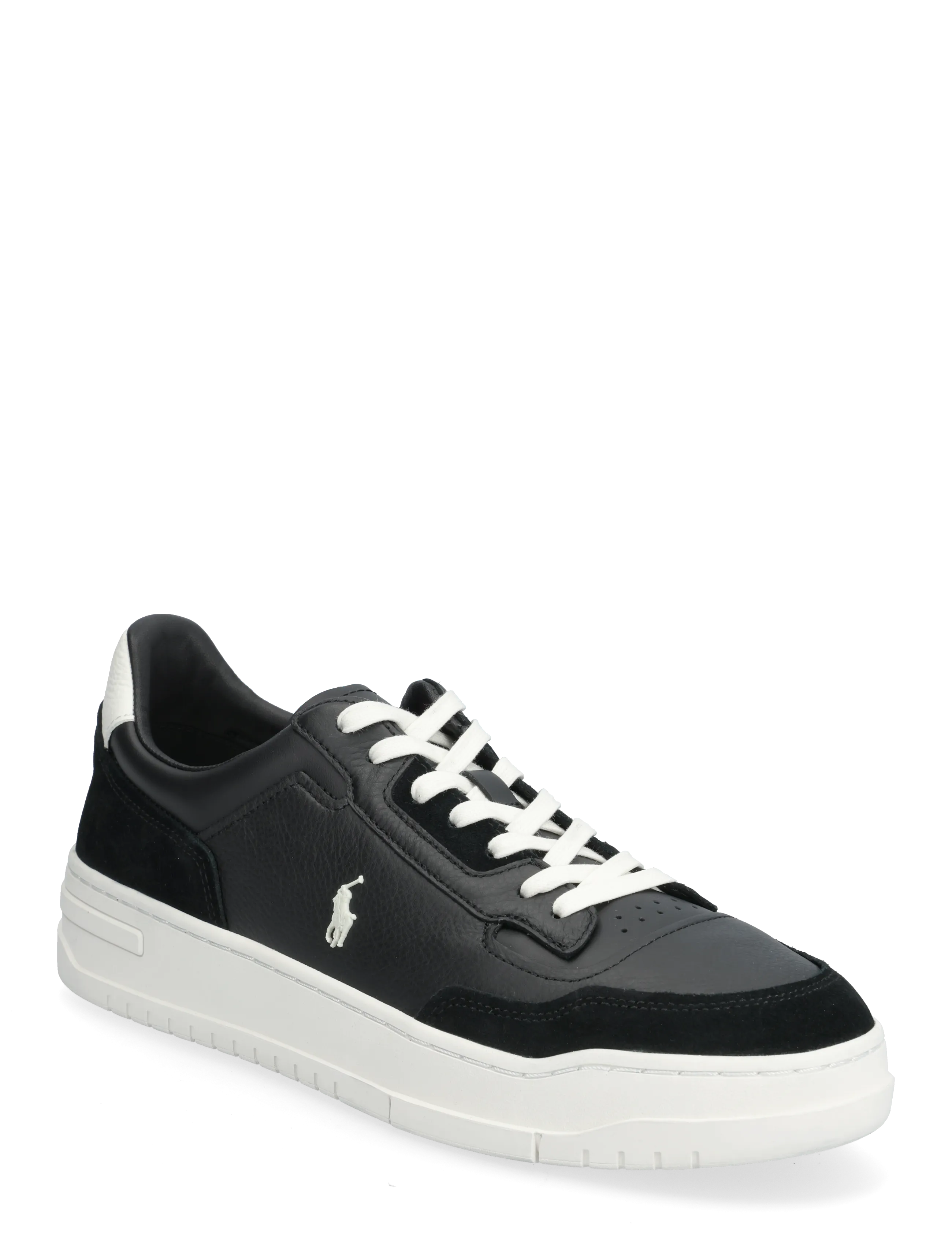 Polo Ralph Lauren LEATHER/SUEDE-KENMARE-SK-LTL - Schuhe - BLACK / black