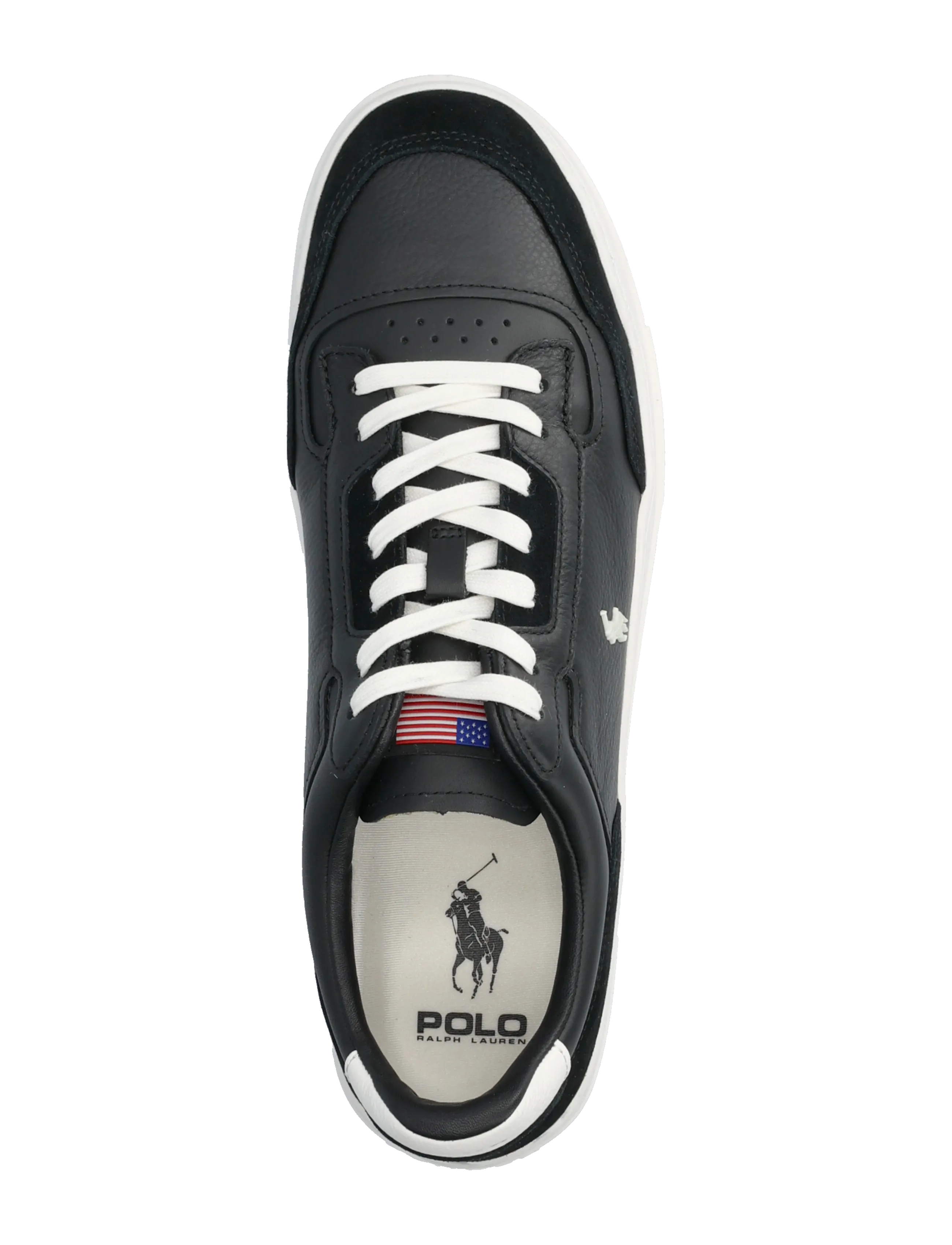 Polo Ralph Lauren - LEATHER/SUEDE-KENMARE-SK-LTL - low-top sneaker - black - 3