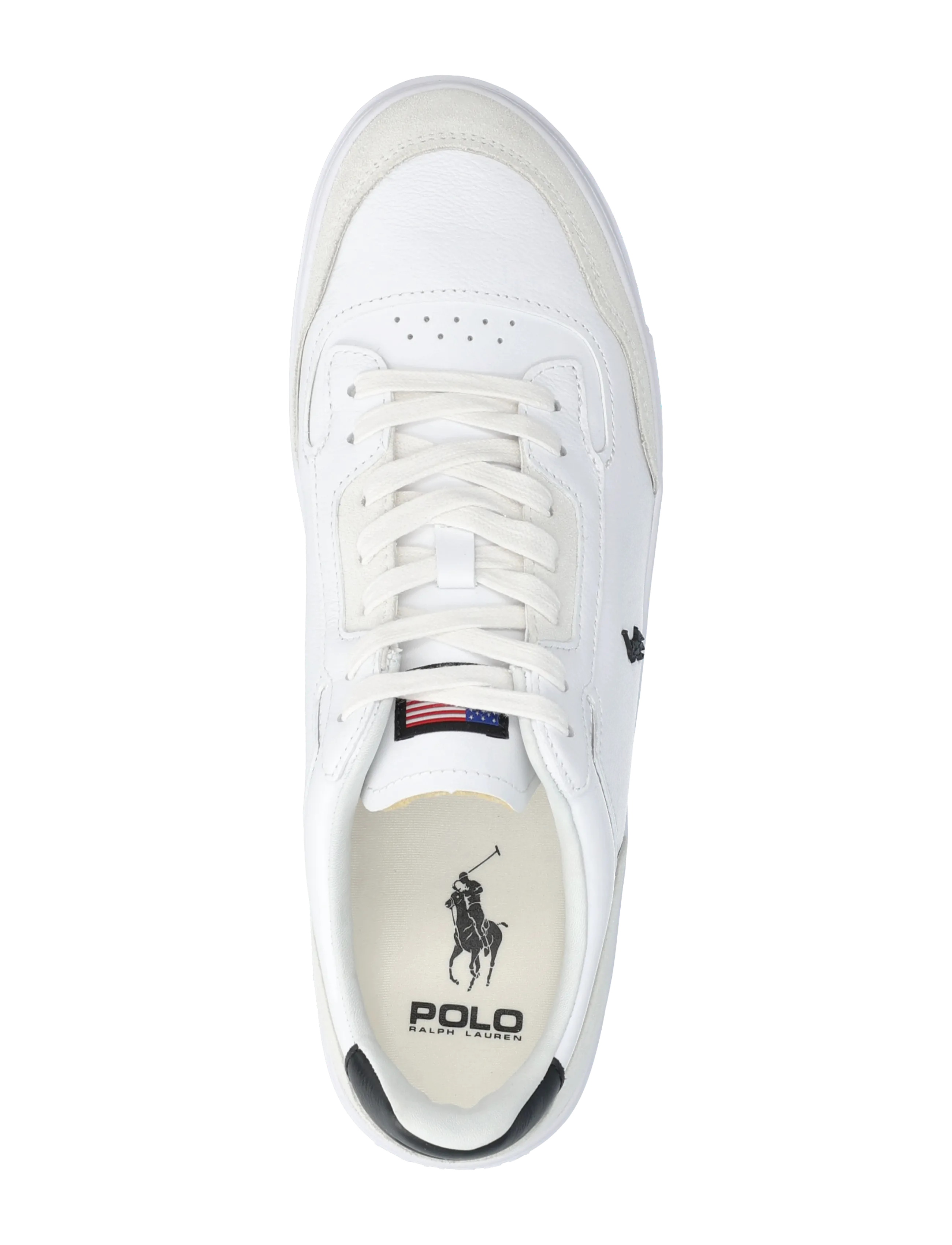Polo Ralph Lauren - LEATHER/SUEDE-KENMARE-SK-LTL - lave sneakers - white - 3