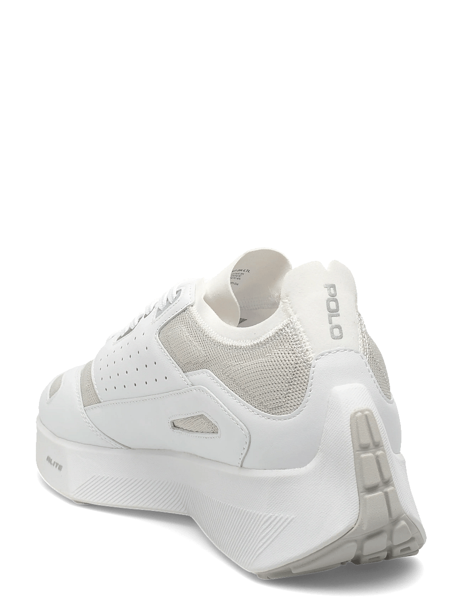 Polo Ralph Lauren - LEATHER/KNIT-BOERUM KNIT-SK-LTL - lave sneakers - deckwash white/gr - 2