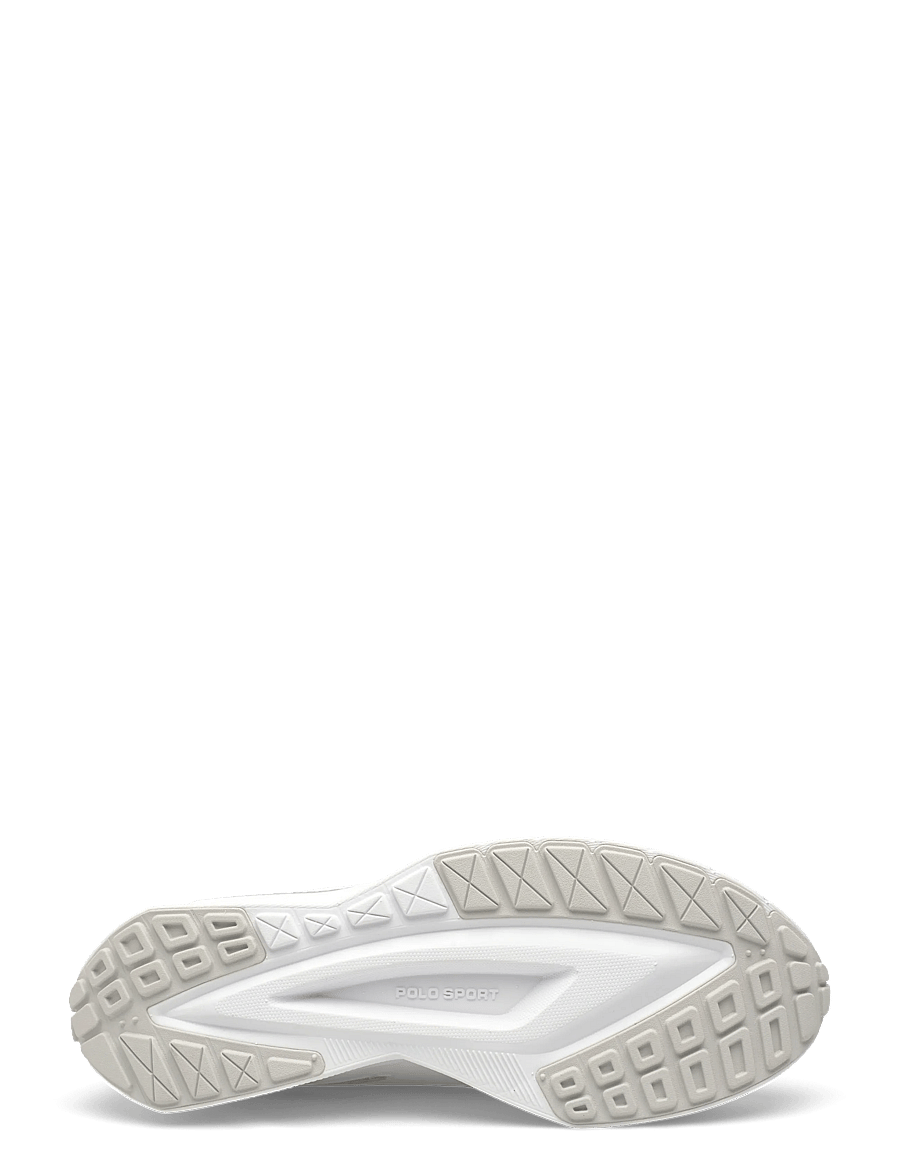 Polo Ralph Lauren - LEATHER/KNIT-BOERUM KNIT-SK-LTL - lave sneakers - deckwash white/gr - 4
