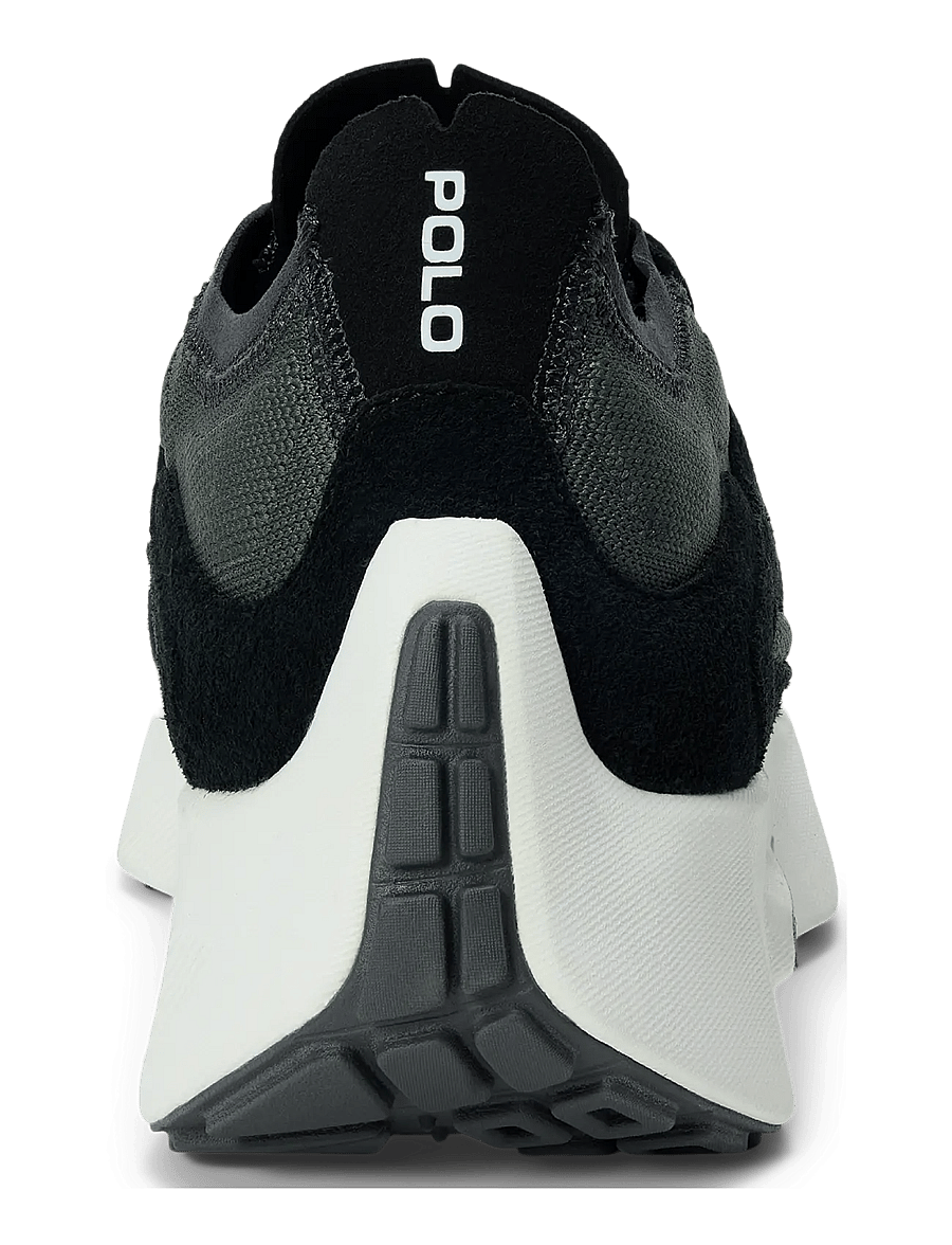 Polo Ralph Lauren - Boerum Suede-Paneled Knit Sneaker - nach anlass kaufen - black/charcoal gr - 1