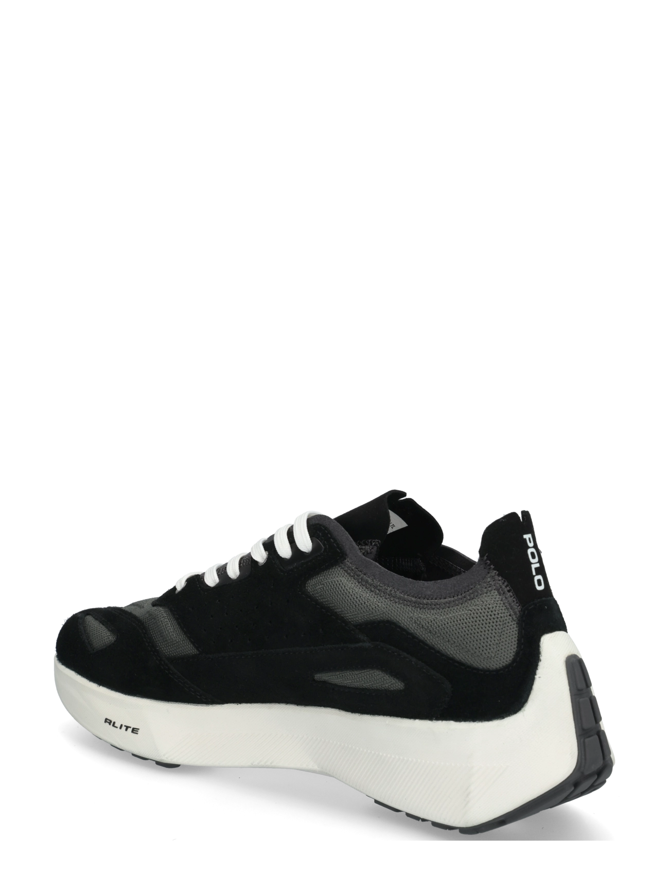 Polo Ralph Lauren - Boerum Suede-Paneled Knit Sneaker - shop by occasion - black/charcoal gr - 1
