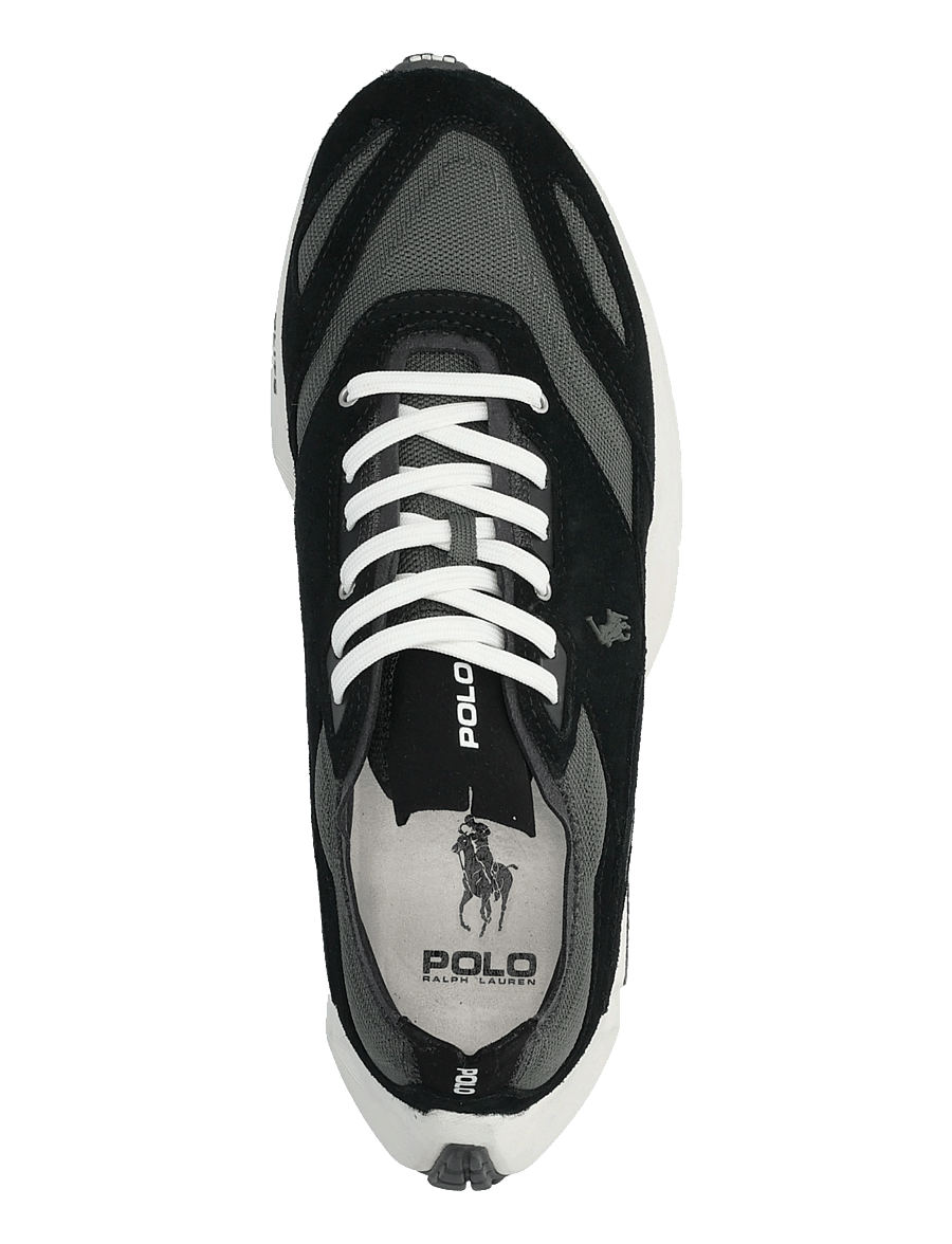 Polo Ralph Lauren - Boerum Suede-Paneled Knit Sneaker - shop by occasion - black/charcoal gr - 3