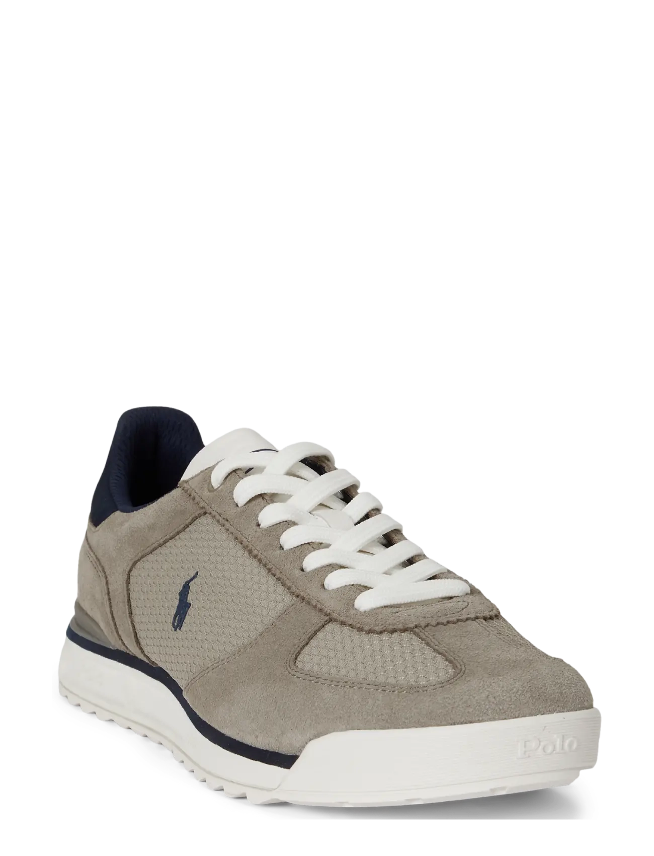 Polo Ralph Lauren - Varick Suede & Mesh Sneaker - madala säärega - tonal earth grey - 1