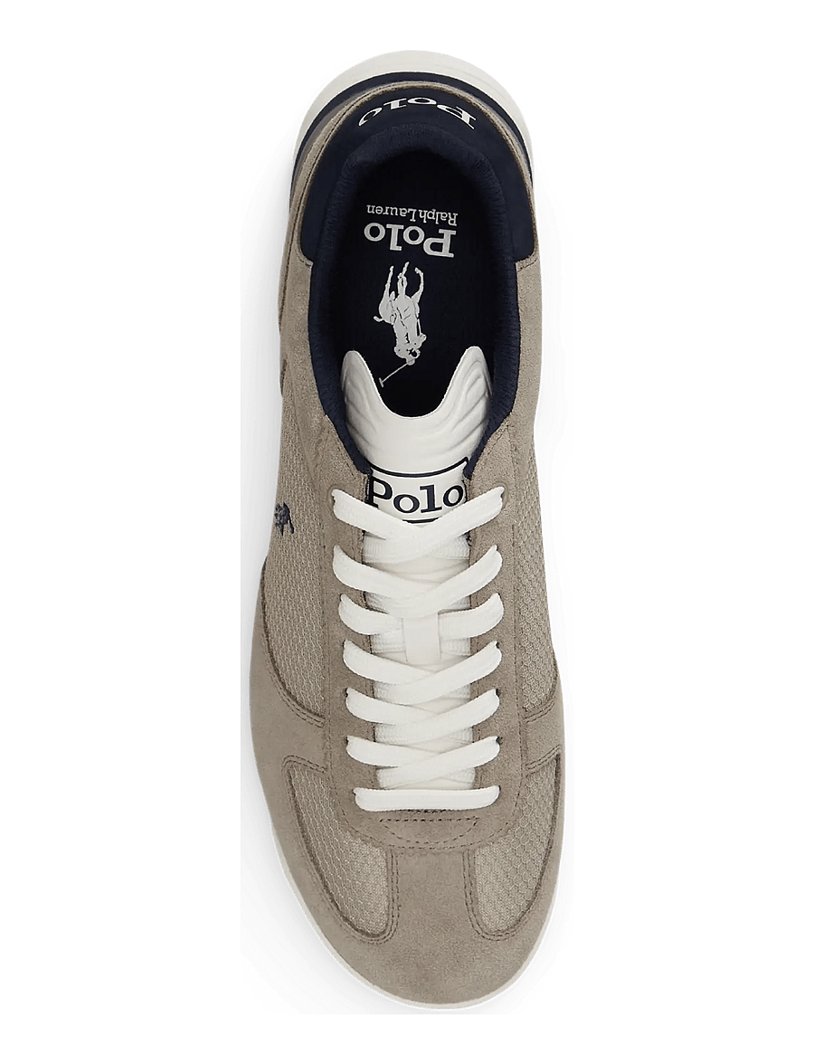 Polo Ralph Lauren - Varick Suede & Mesh Sneaker - lave sneakers - tonal earth grey - 2