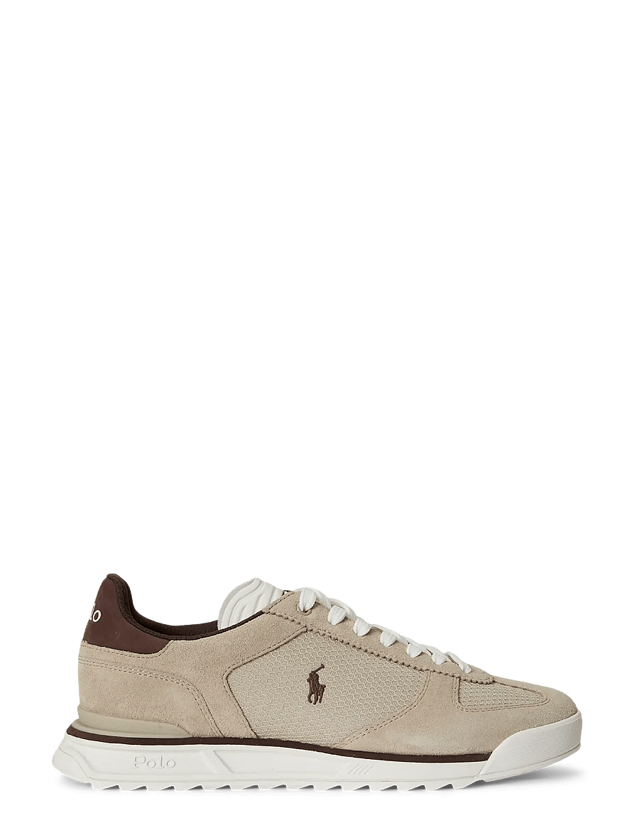 Polo Ralph Lauren - Varick Suede & Mesh Sneaker - lave sneakers - tonal milkshake - 0