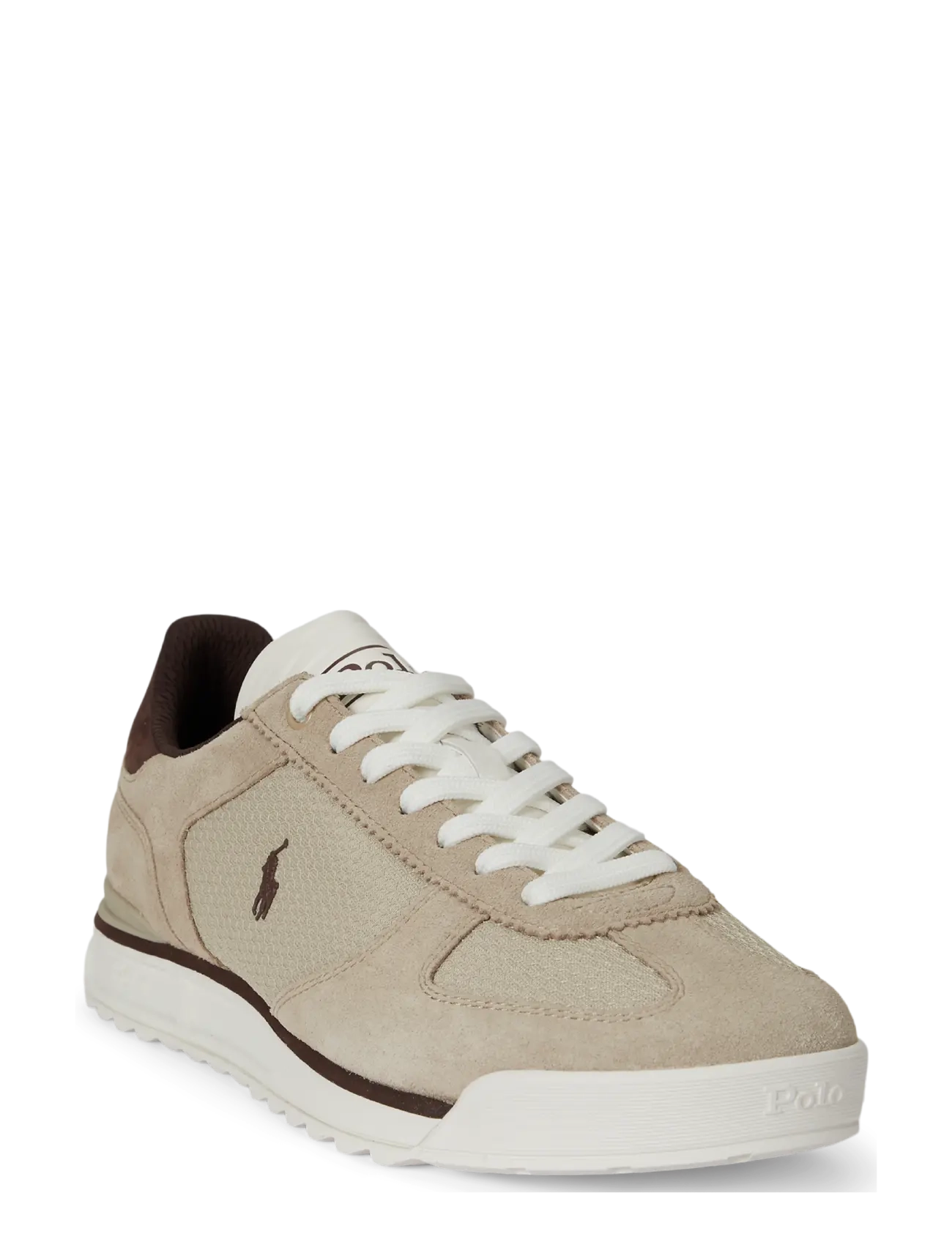 Polo Ralph Lauren - Varick Suede & Mesh Sneaker - low tops - tonal milkshake - 1