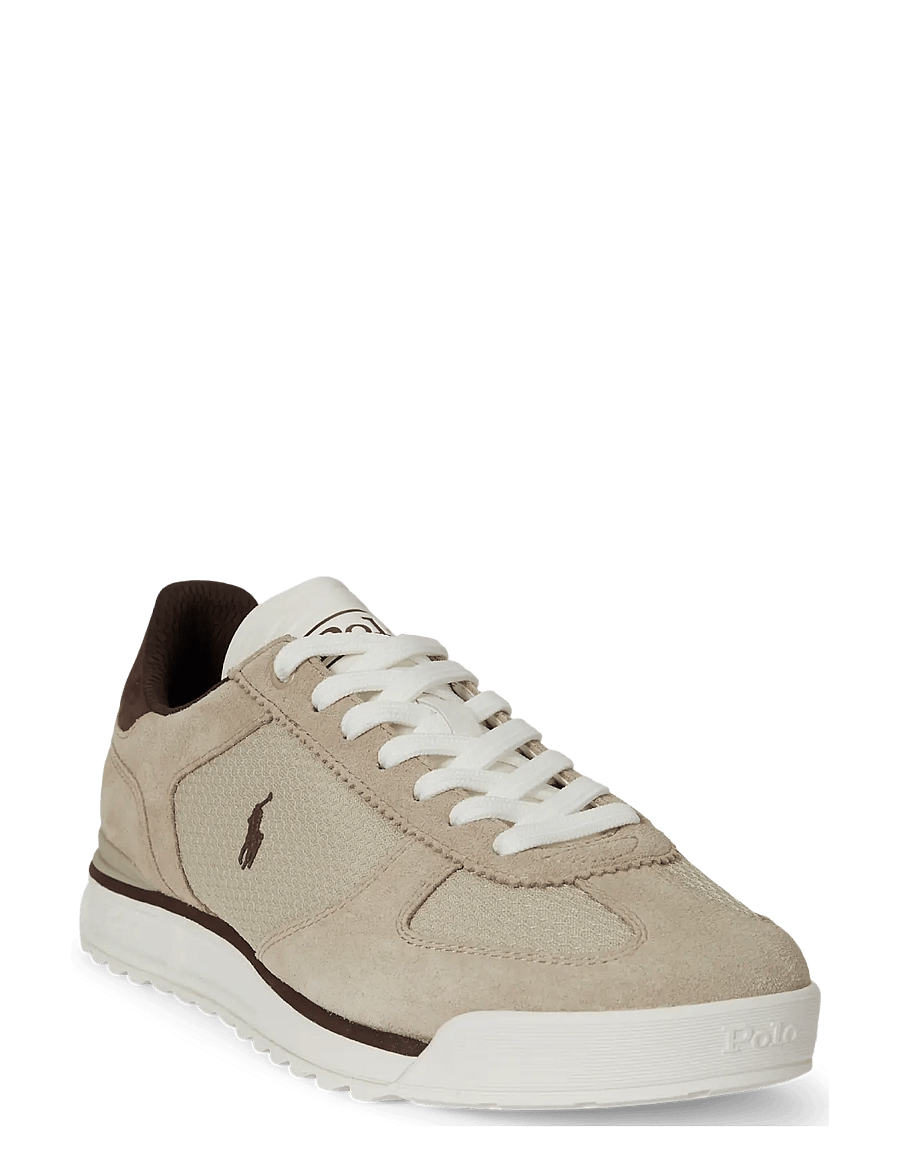 Polo Ralph Lauren - Varick Suede & Mesh Sneaker - lave sneakers - tonal milkshake - 1