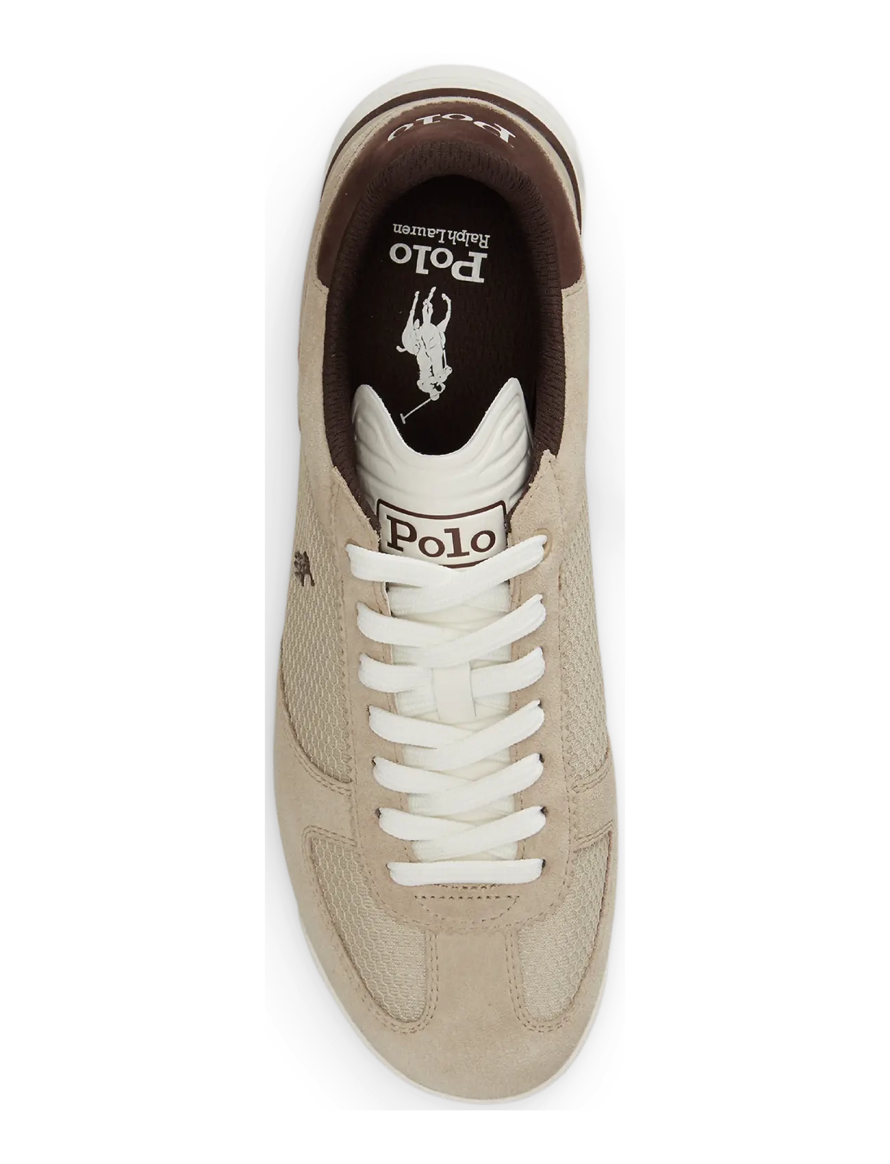 Polo Ralph Lauren - Varick Suede & Mesh Sneaker - low tops - tonal milkshake - 2
