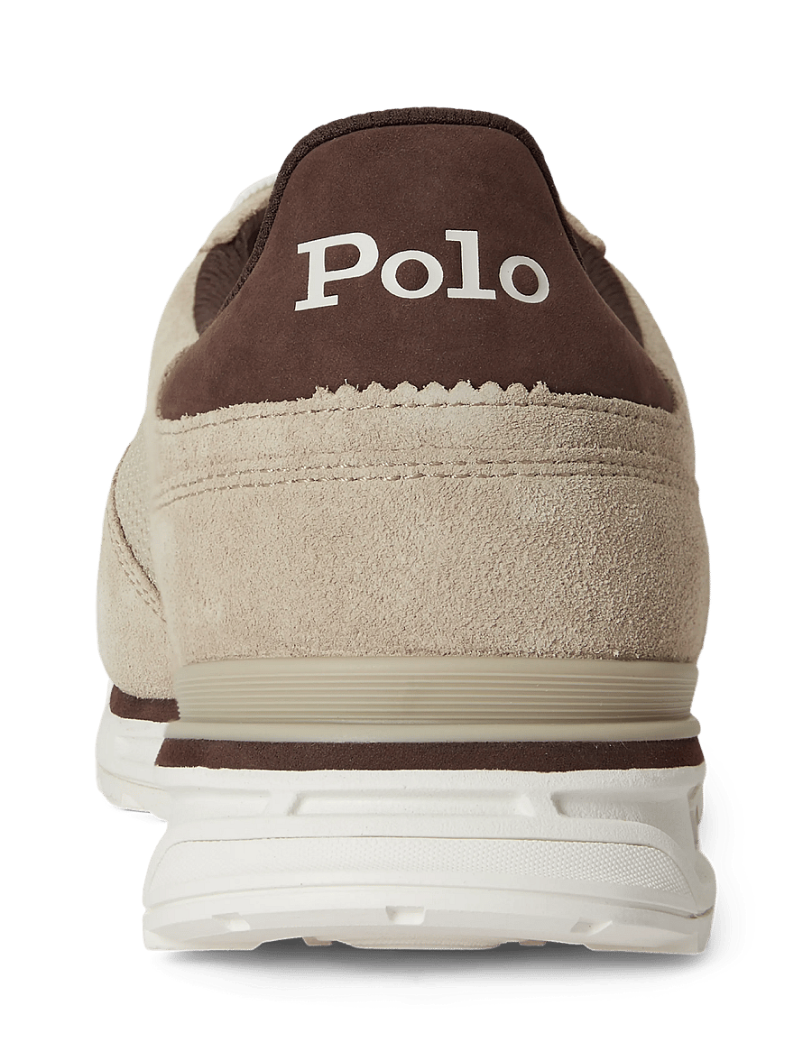 Polo Ralph Lauren - Varick Suede & Mesh Sneaker - lave sneakers - tonal milkshake - 3
