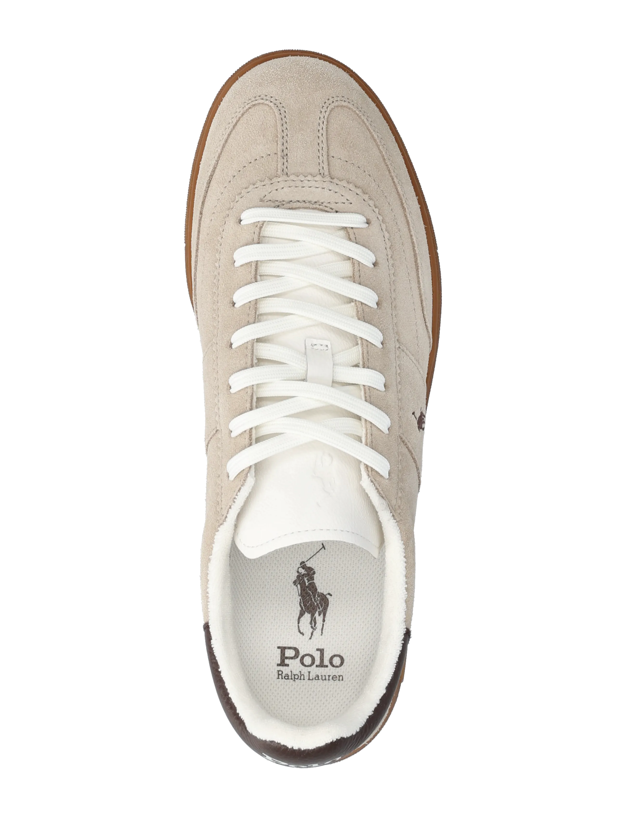 Polo Ralph Lauren - SUEDE-BEDFORD PP-SK-LTL - lave sneakers - milkshake/dark br - 3