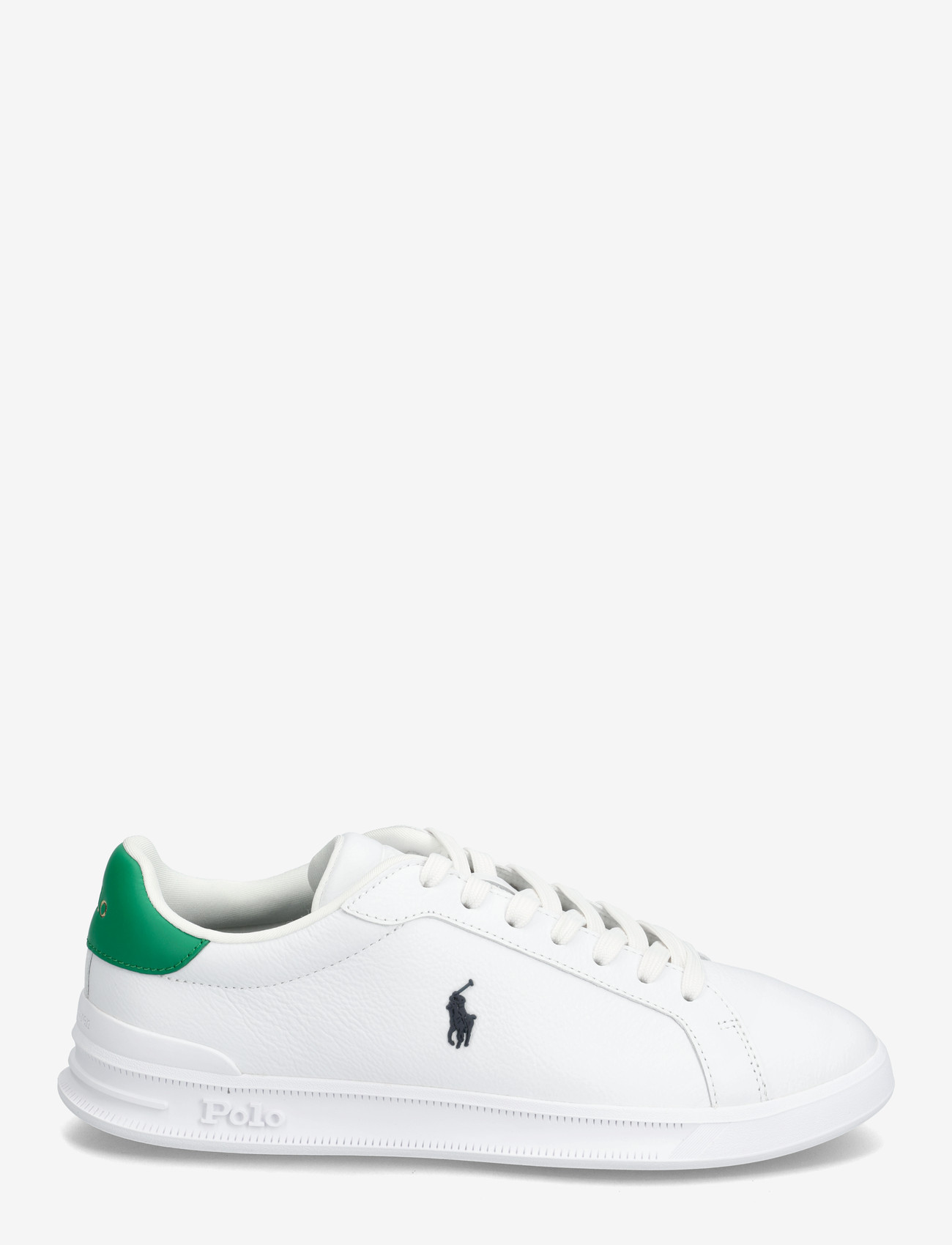 Polo Ralph Lauren - LEATHER-HRT CRT II-SK-LTL - lave sneakers - white/billiard gr - 1