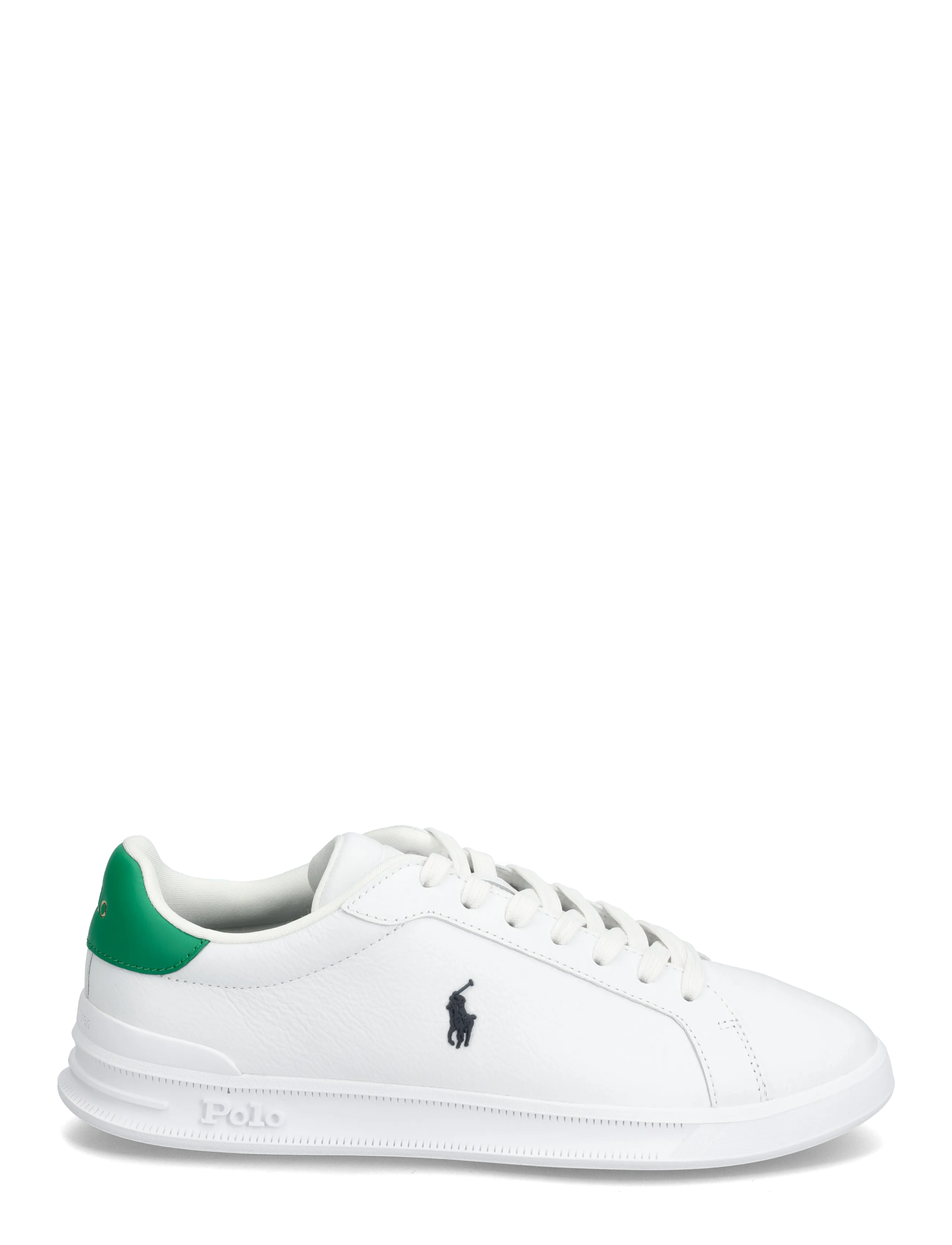 Polo Ralph Lauren - LEATHER-HRT CRT II-SK-LTL - baskets basses - white/billiard gr - 1