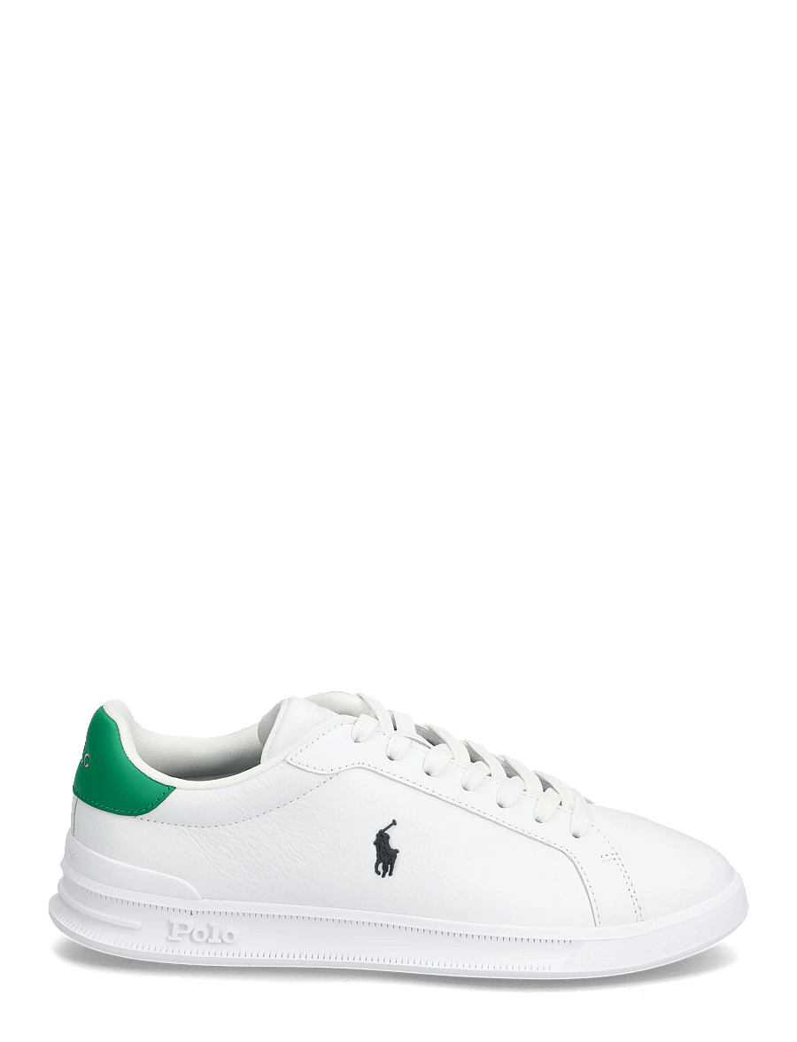 Polo Ralph Lauren - LEATHER-HRT CRT II-SK-LTL - lave sneakers - white/billiard gr - 1