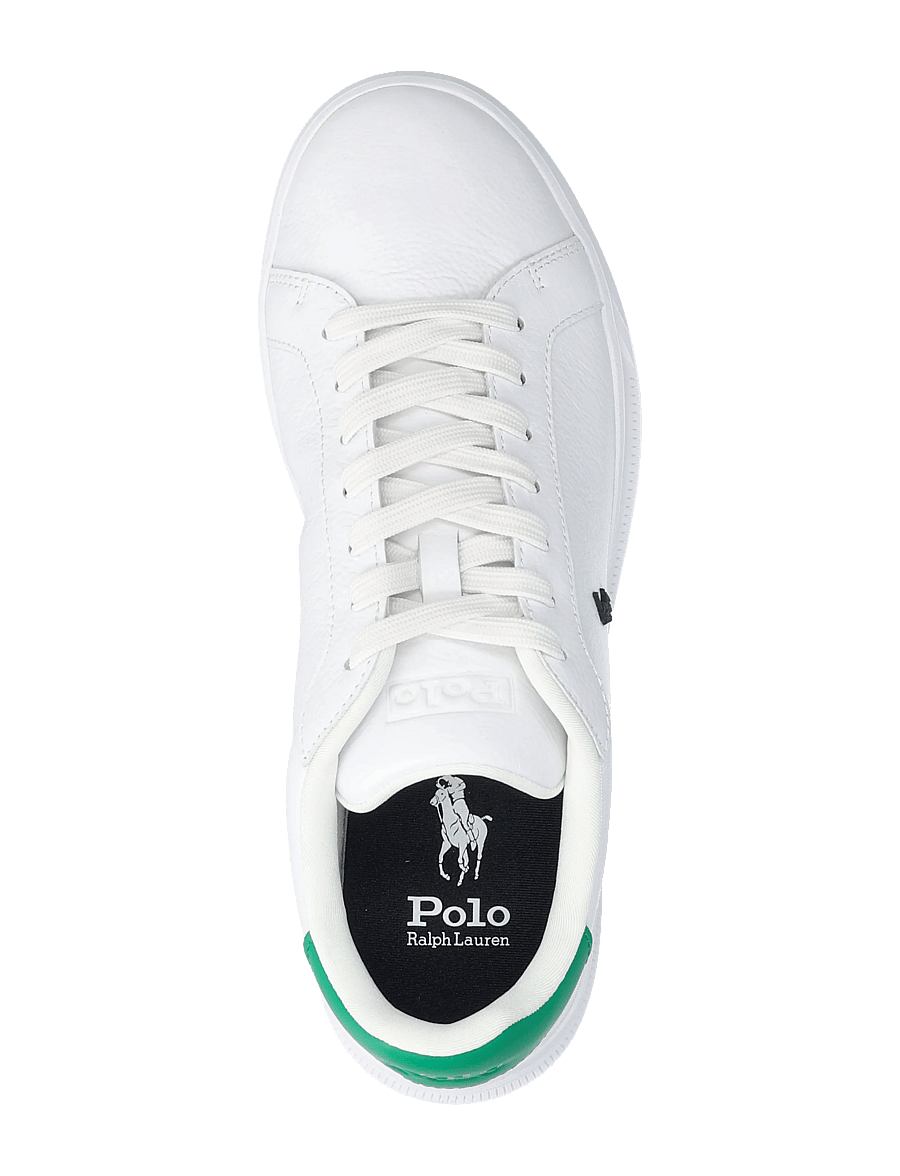 Polo Ralph Lauren - LEATHER-HRT CRT II-SK-LTL - lave sneakers - white/billiard gr - 3