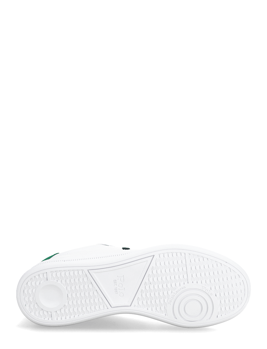 Polo Ralph Lauren - LEATHER-HRT CRT II-SK-LTL - lave sneakers - white/billiard gr - 4